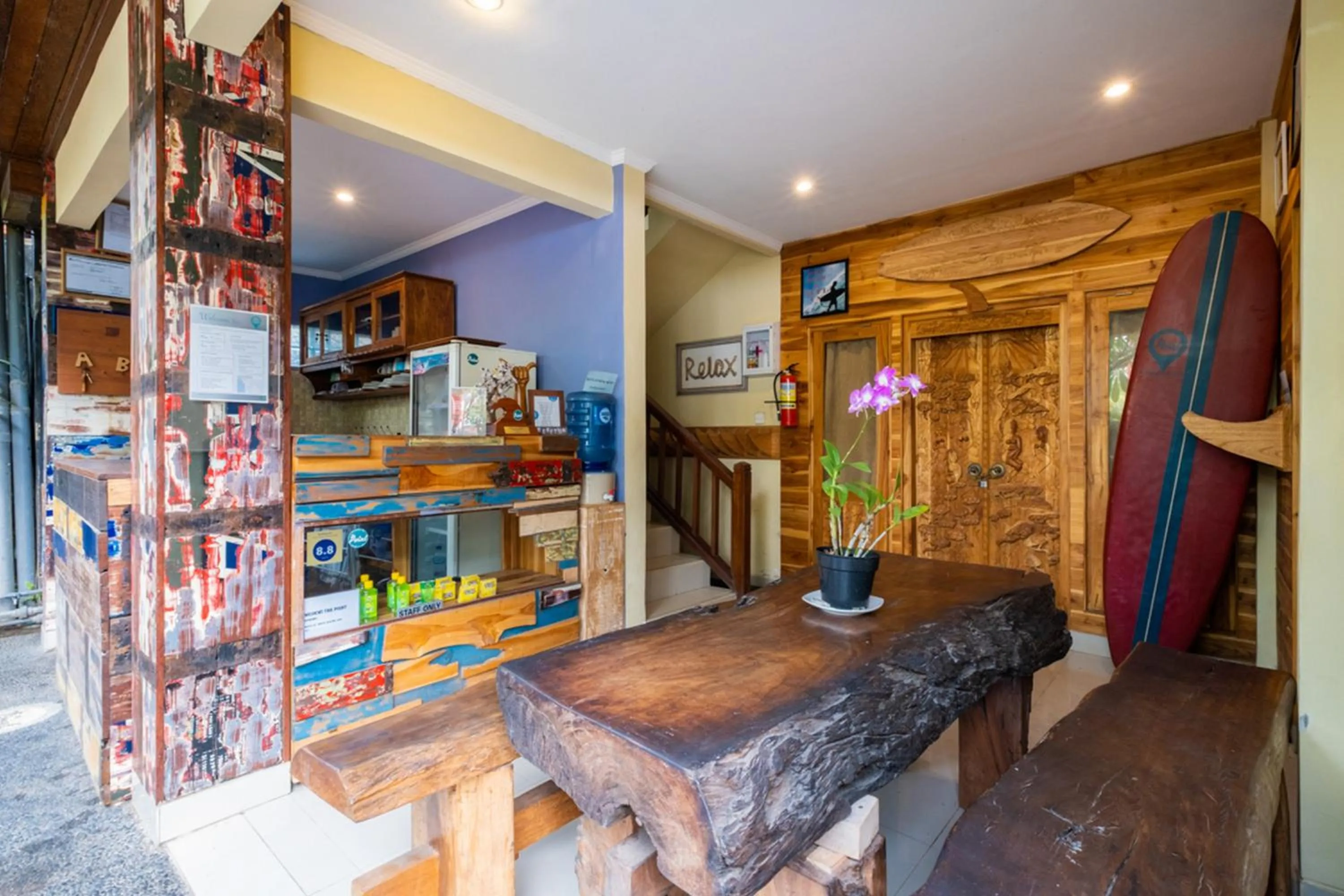 Kitchen or kitchenette in The point surfcamp Bali