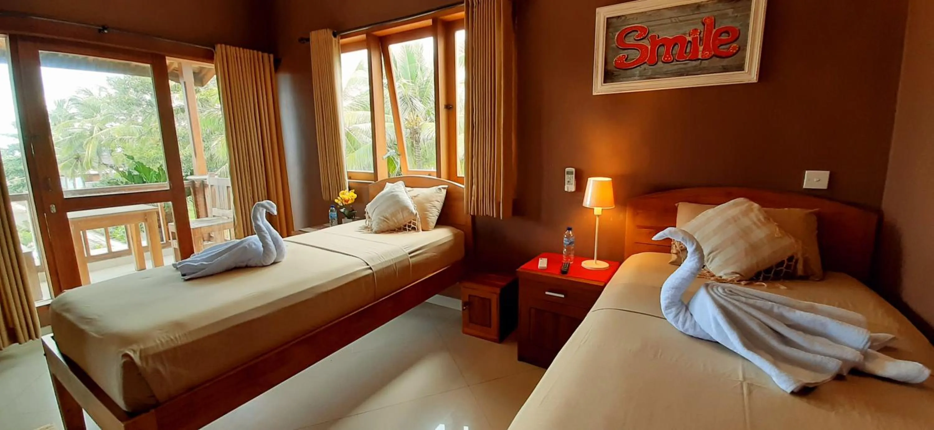 cot, Bed in The point surfcamp Bali