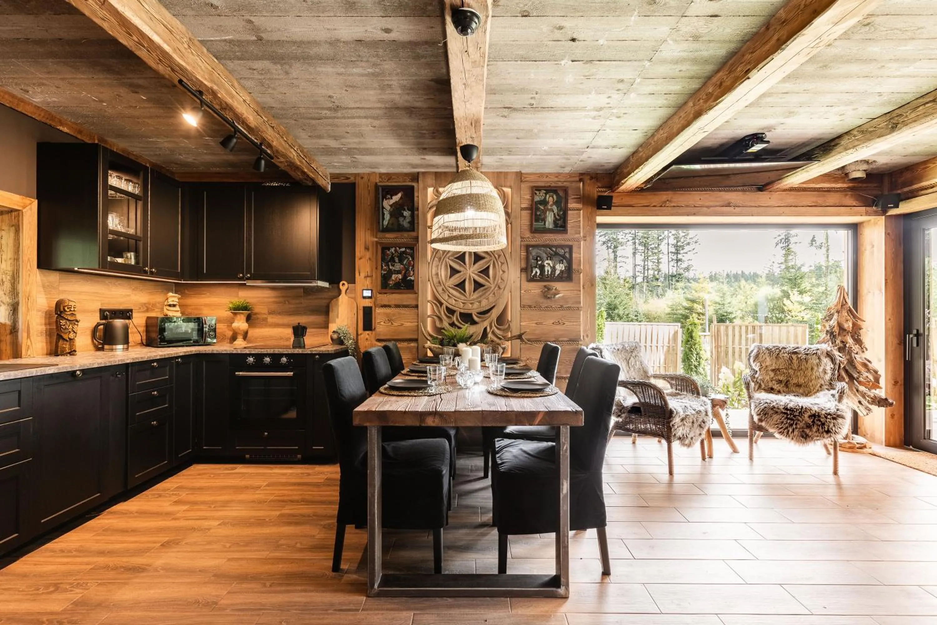 Kitchen or kitchenette in Apartamenty Biały Potok