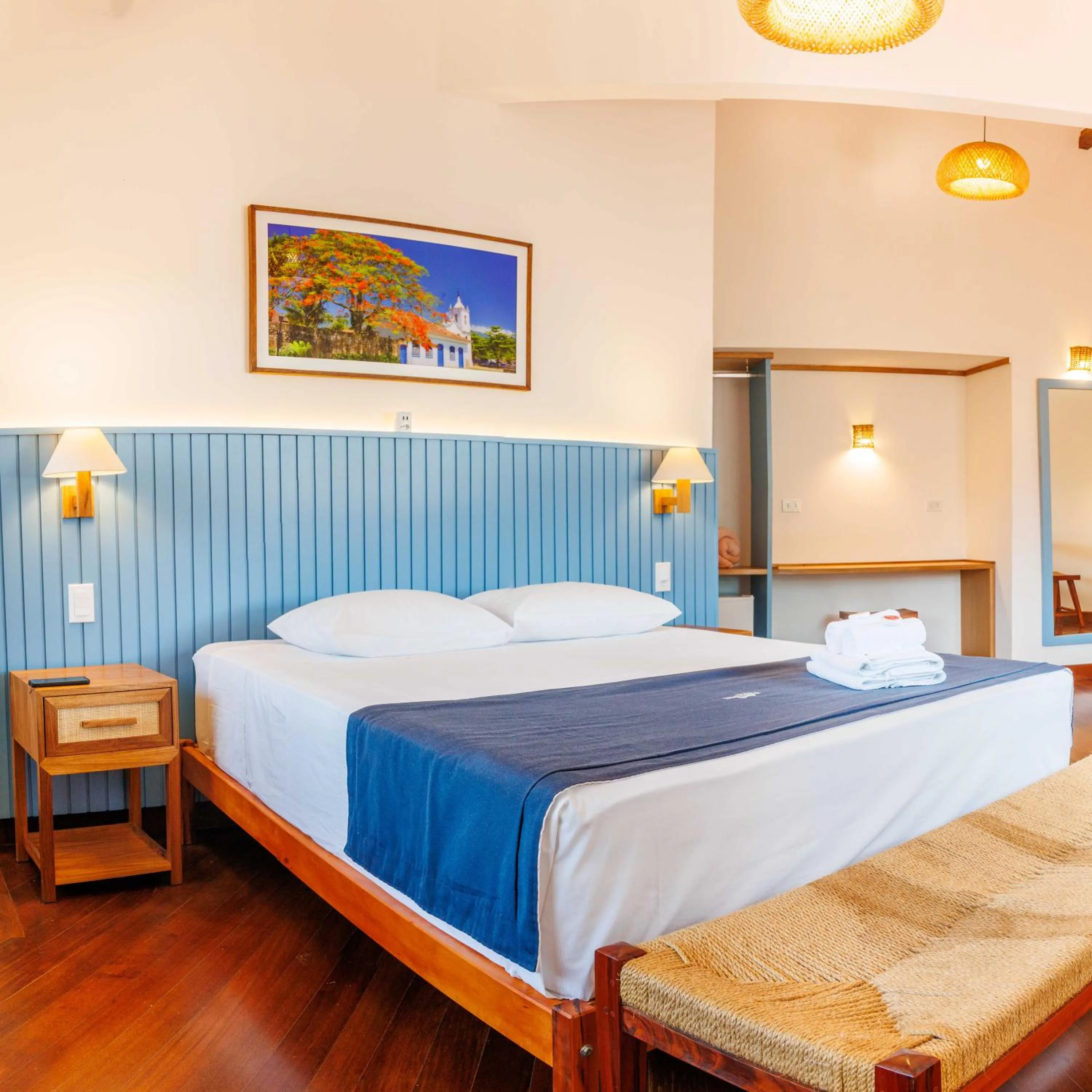 Bed in Pousada Valhacouto