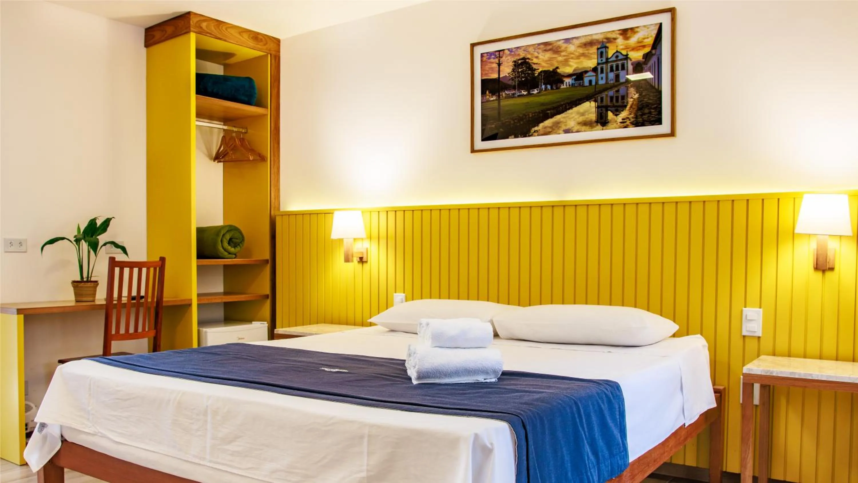 Bed in Pousada Valhacouto