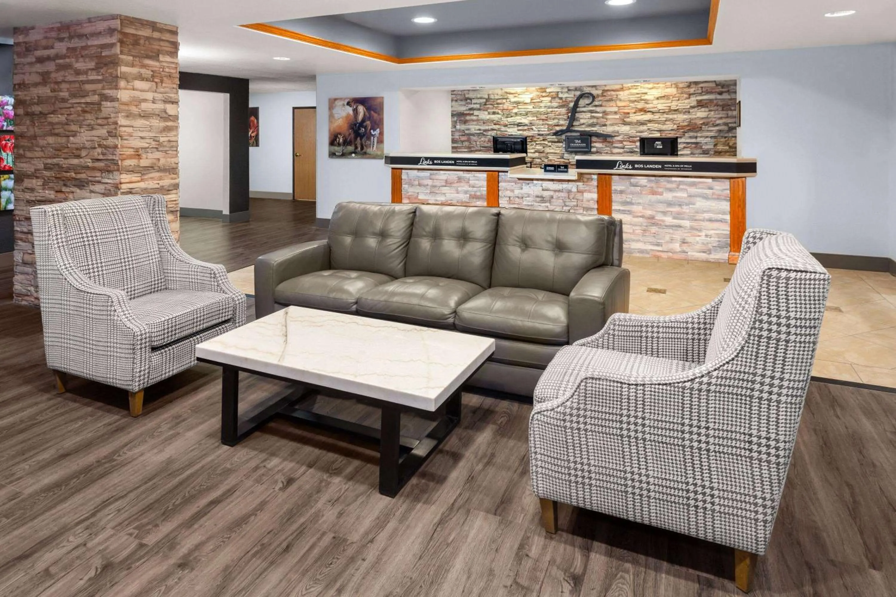 Lobby or reception in Links Bos Landen Hotel & Spa of Pella, Trademark by Wyndham
