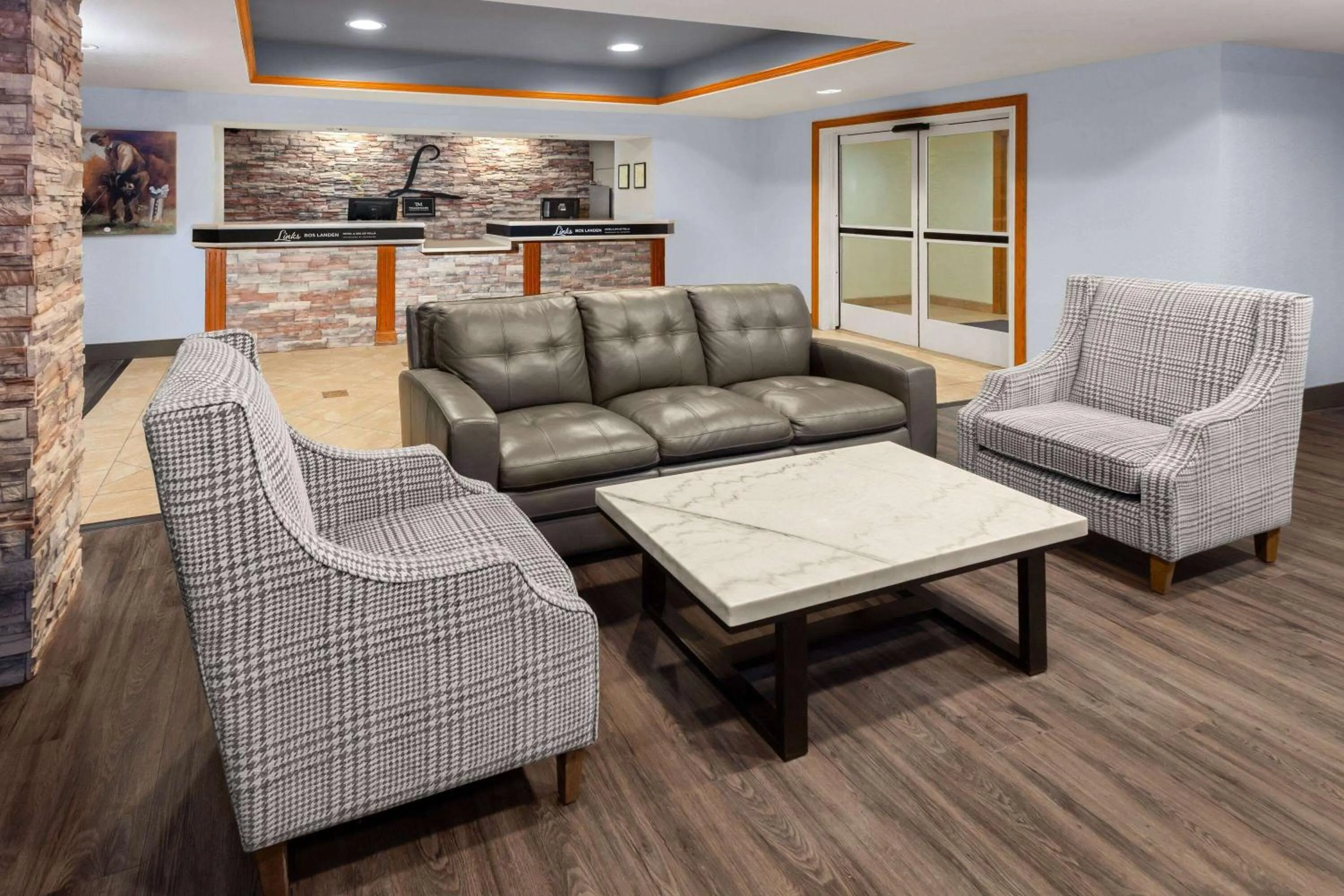 Lobby or reception in Links Bos Landen Hotel & Spa of Pella, Trademark by Wyndham