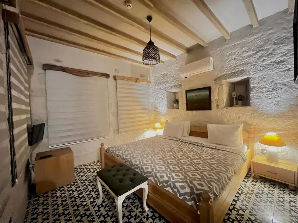 Bed in Zen Alacati Hotel
