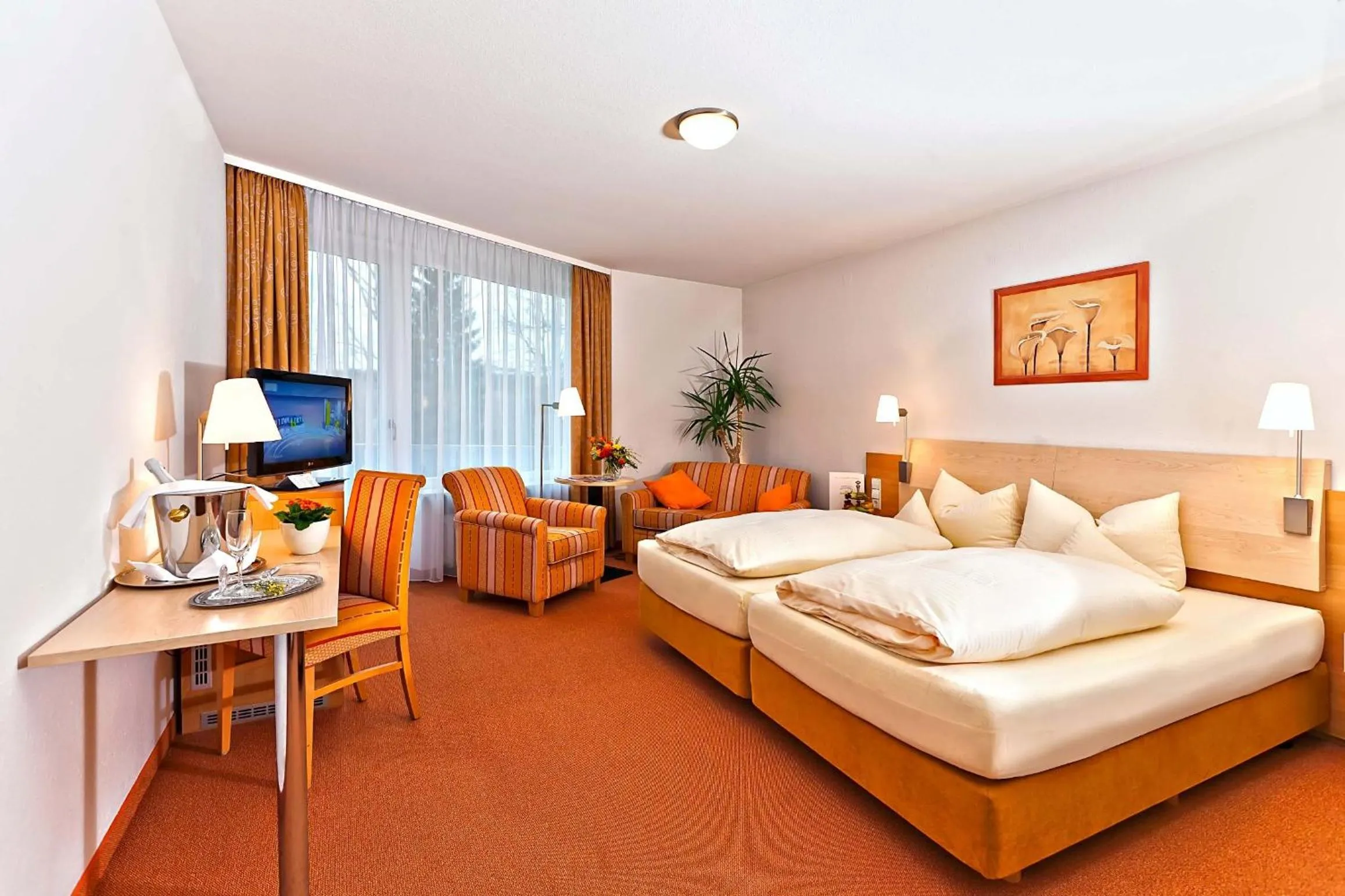 Photo of the whole room, Bed in Hotel Sonnengarten