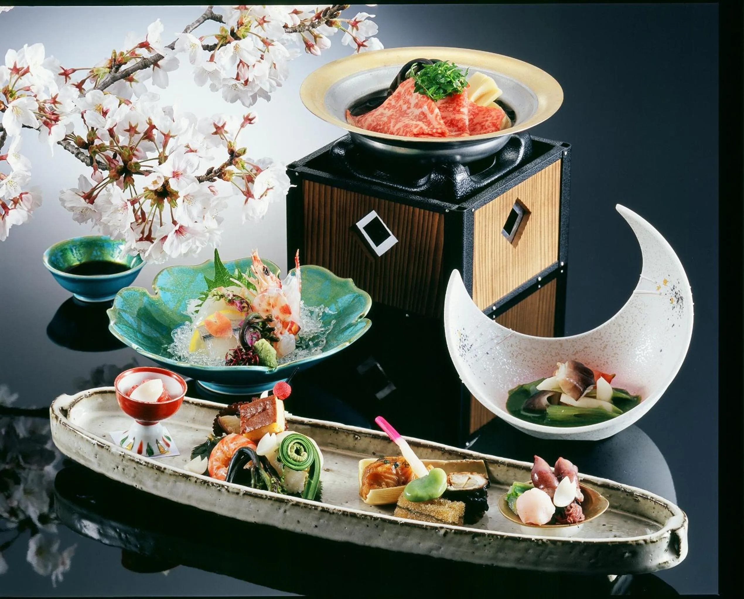 Dinner in Monjusou Shourotei