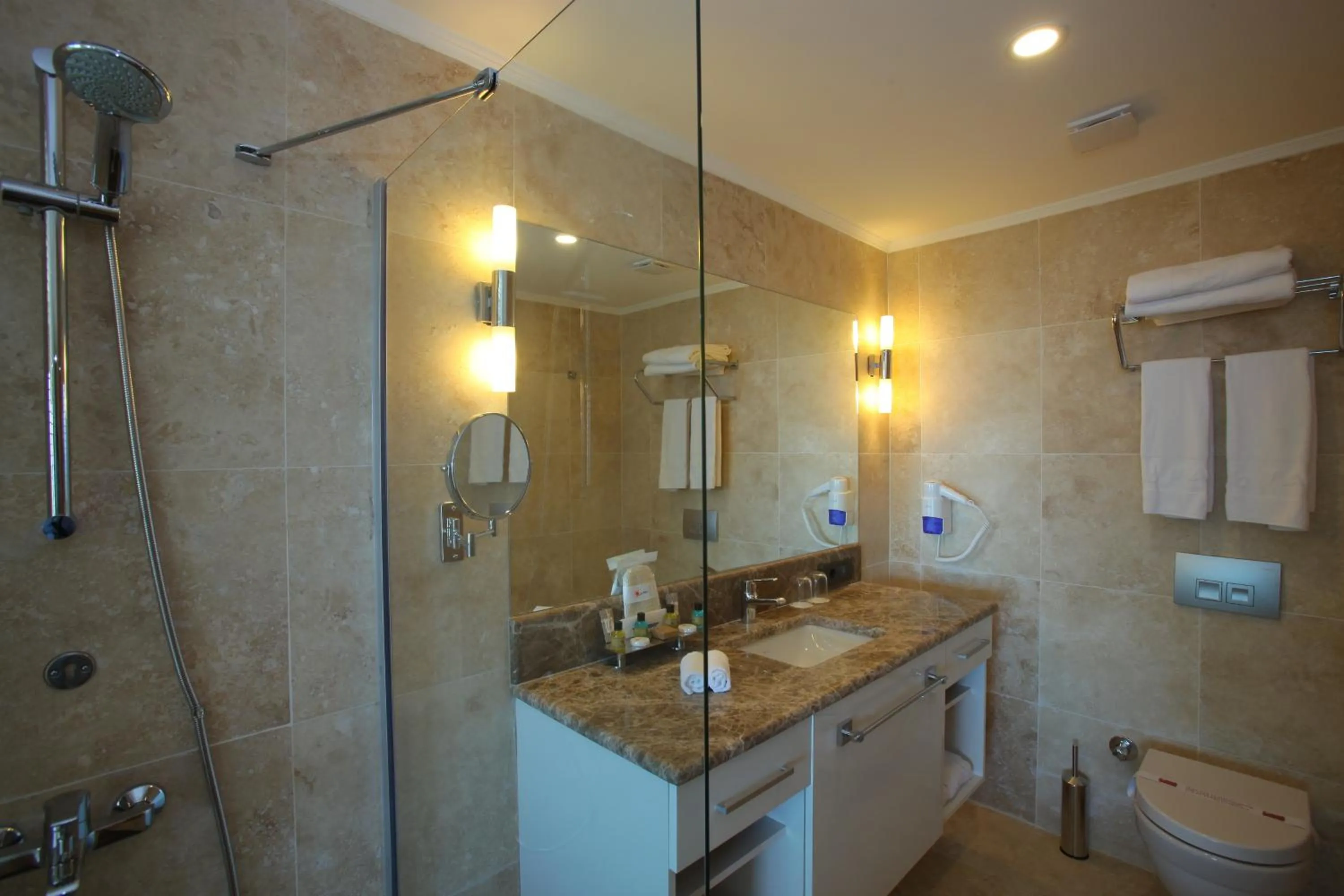 Bathroom in Bellazure Hotel