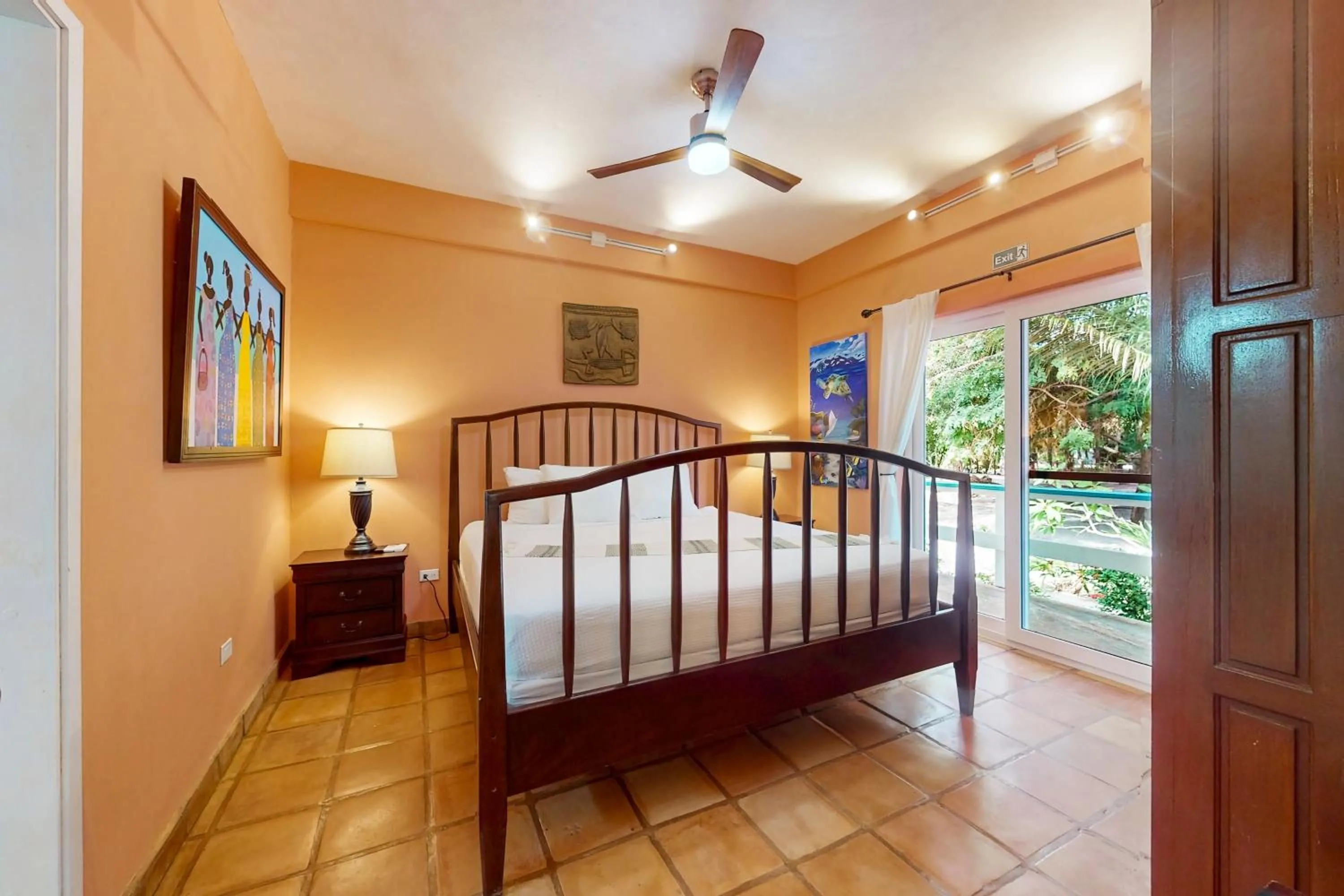 Bed in Condo #24 @ Beachside Villas