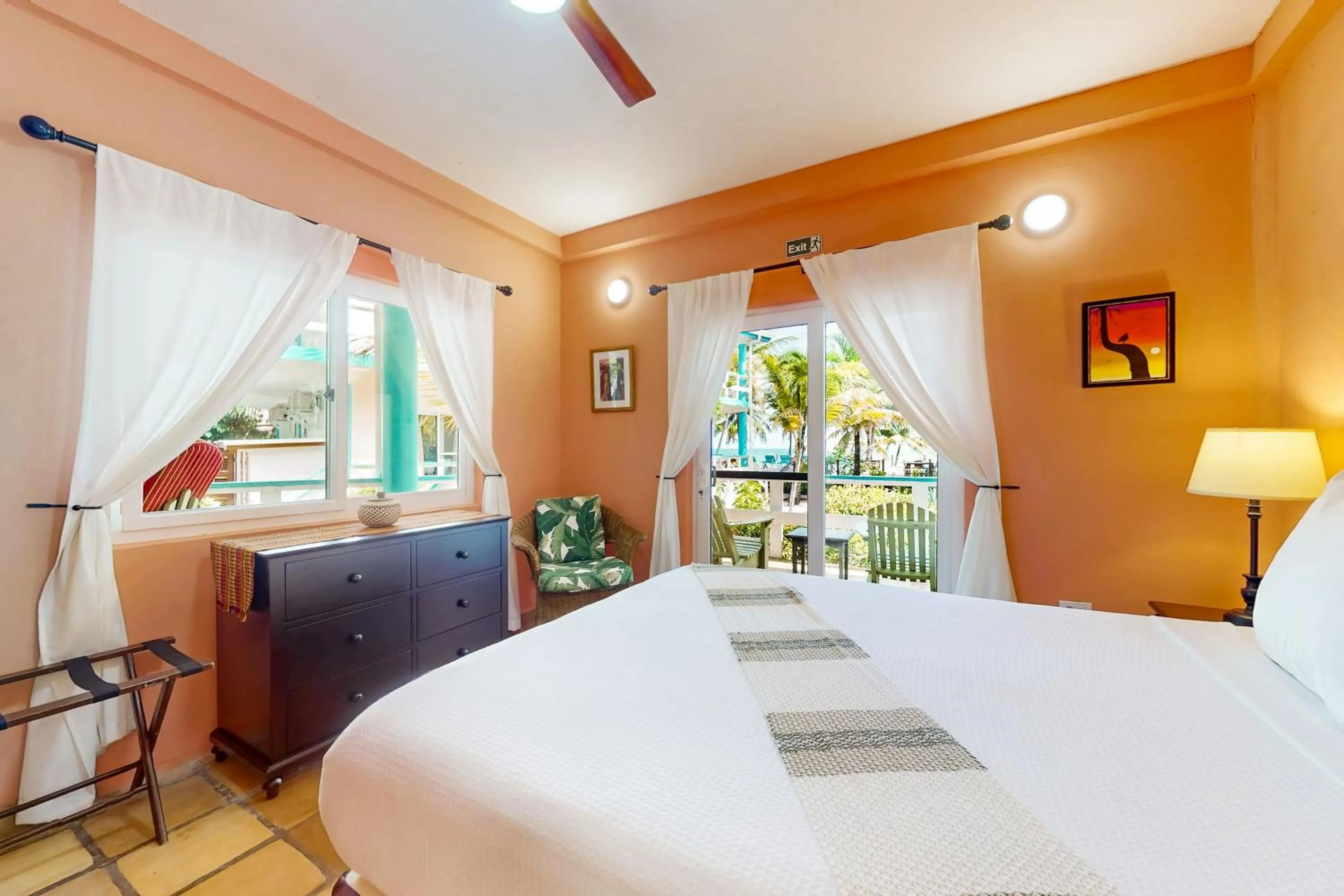 Bed in Condo #24 @ Beachside Villas