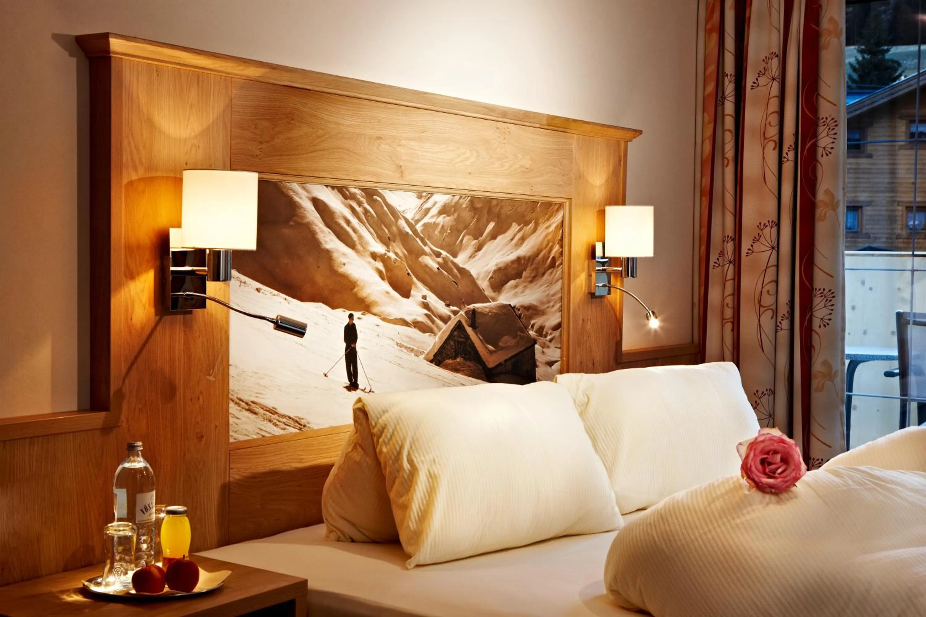 Decorative detail, Bed in Hotel Elisabeth Superior Sölden