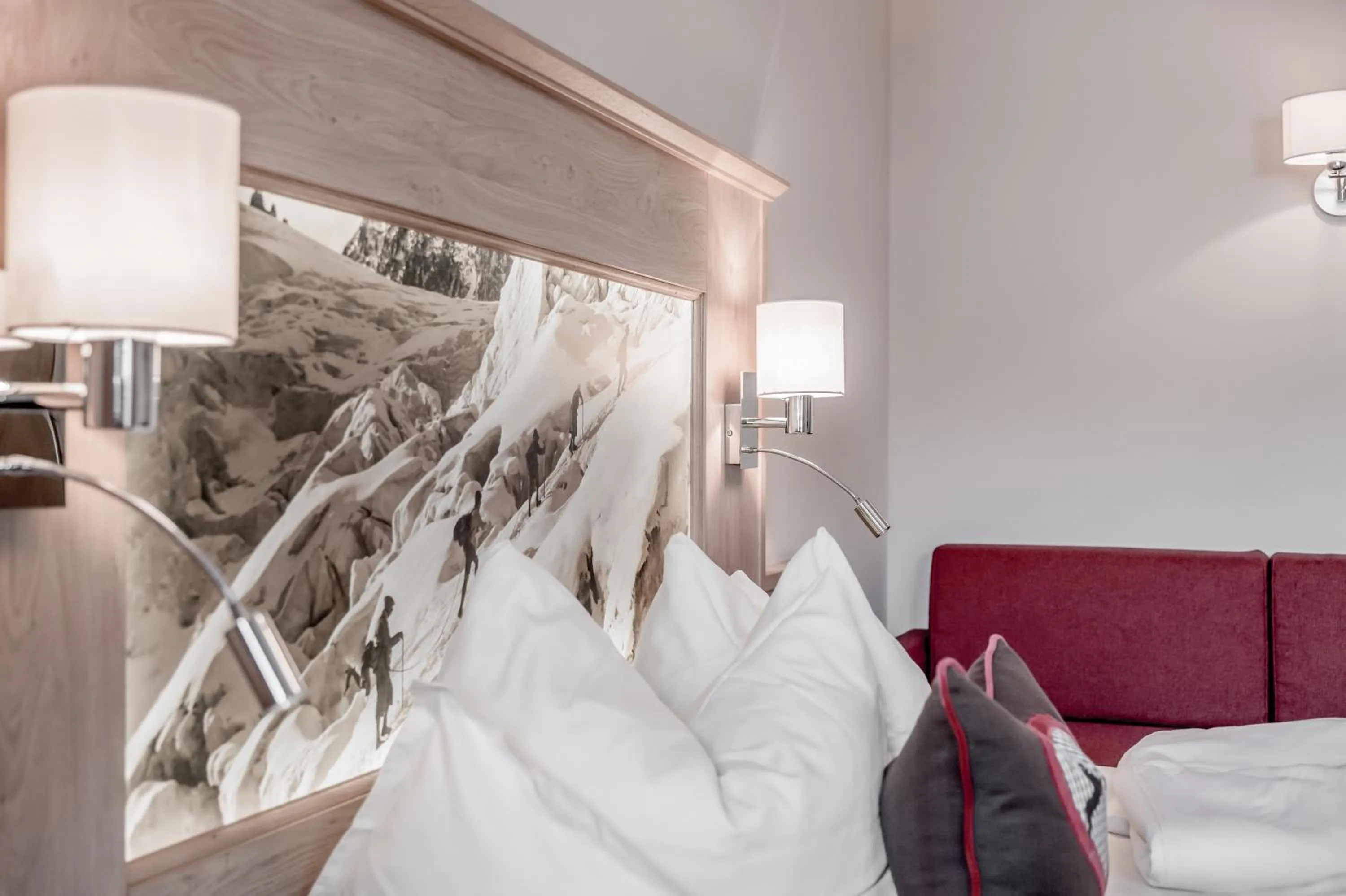 Bed in Hotel Elisabeth Superior Sölden