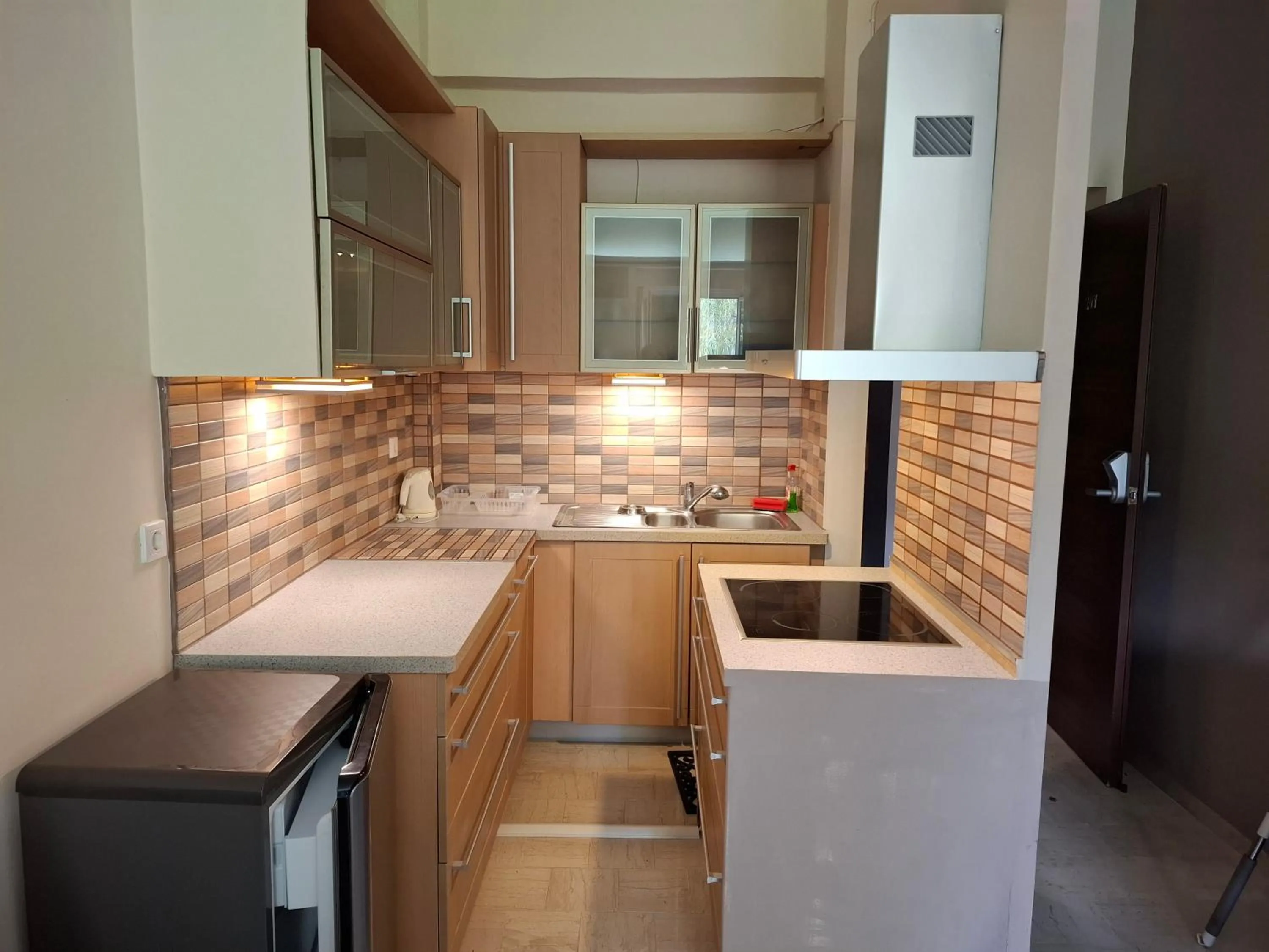 Kitchen or kitchenette in Sunrise Inn