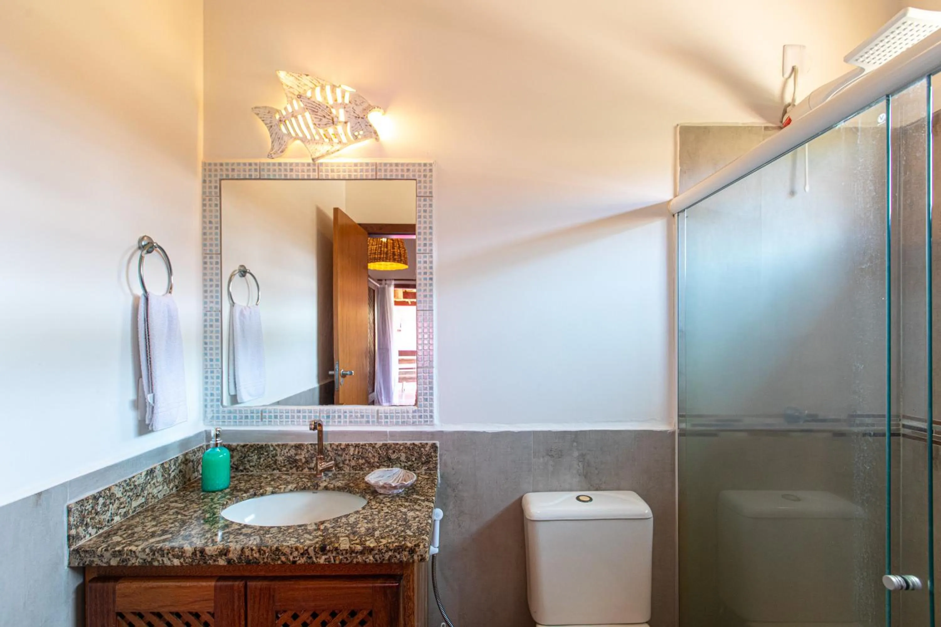 Bathroom in Casa Villa Cristian Pé na Areia