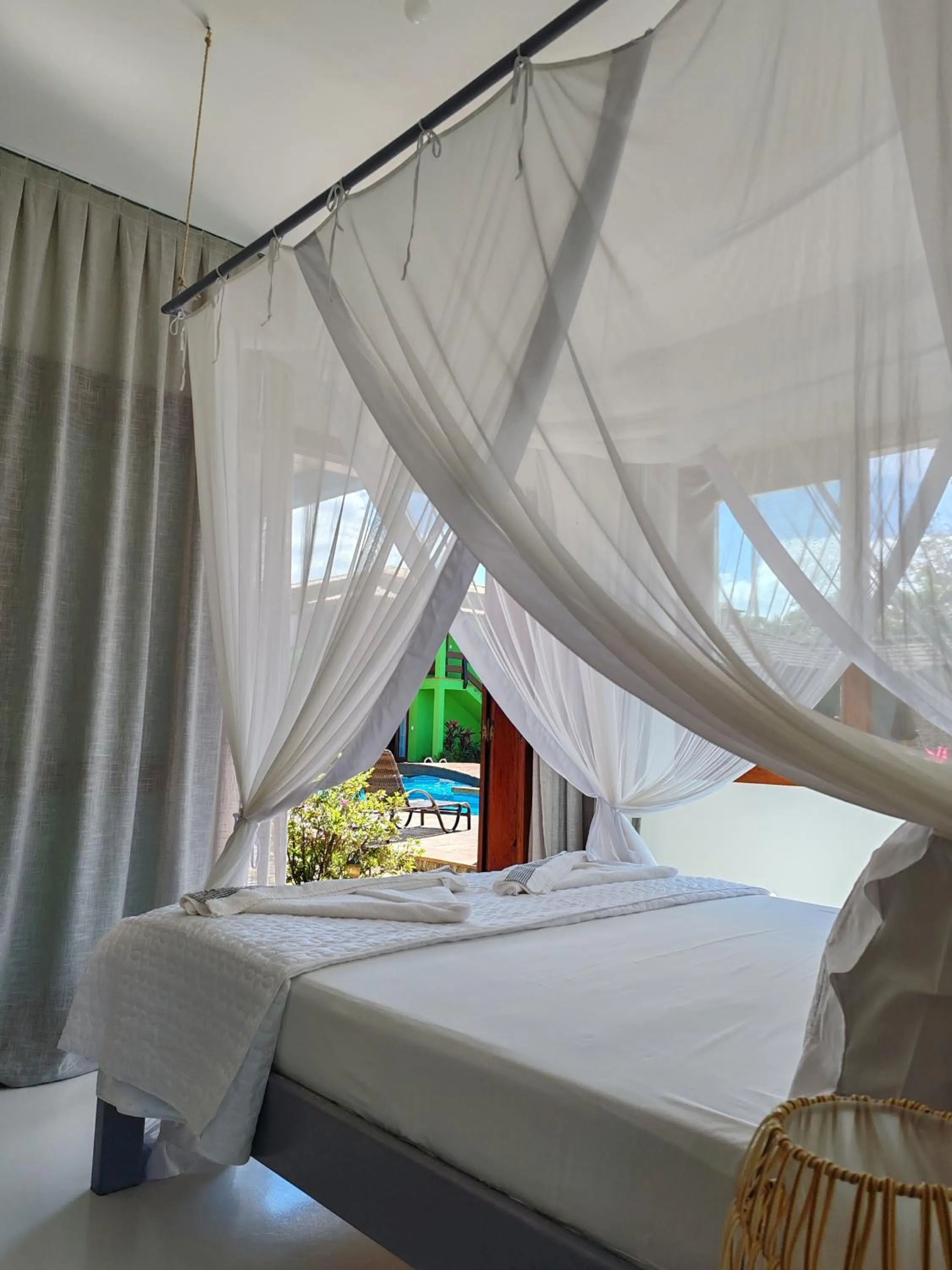 Bed in Casa Villa Cristian Pé na Areia