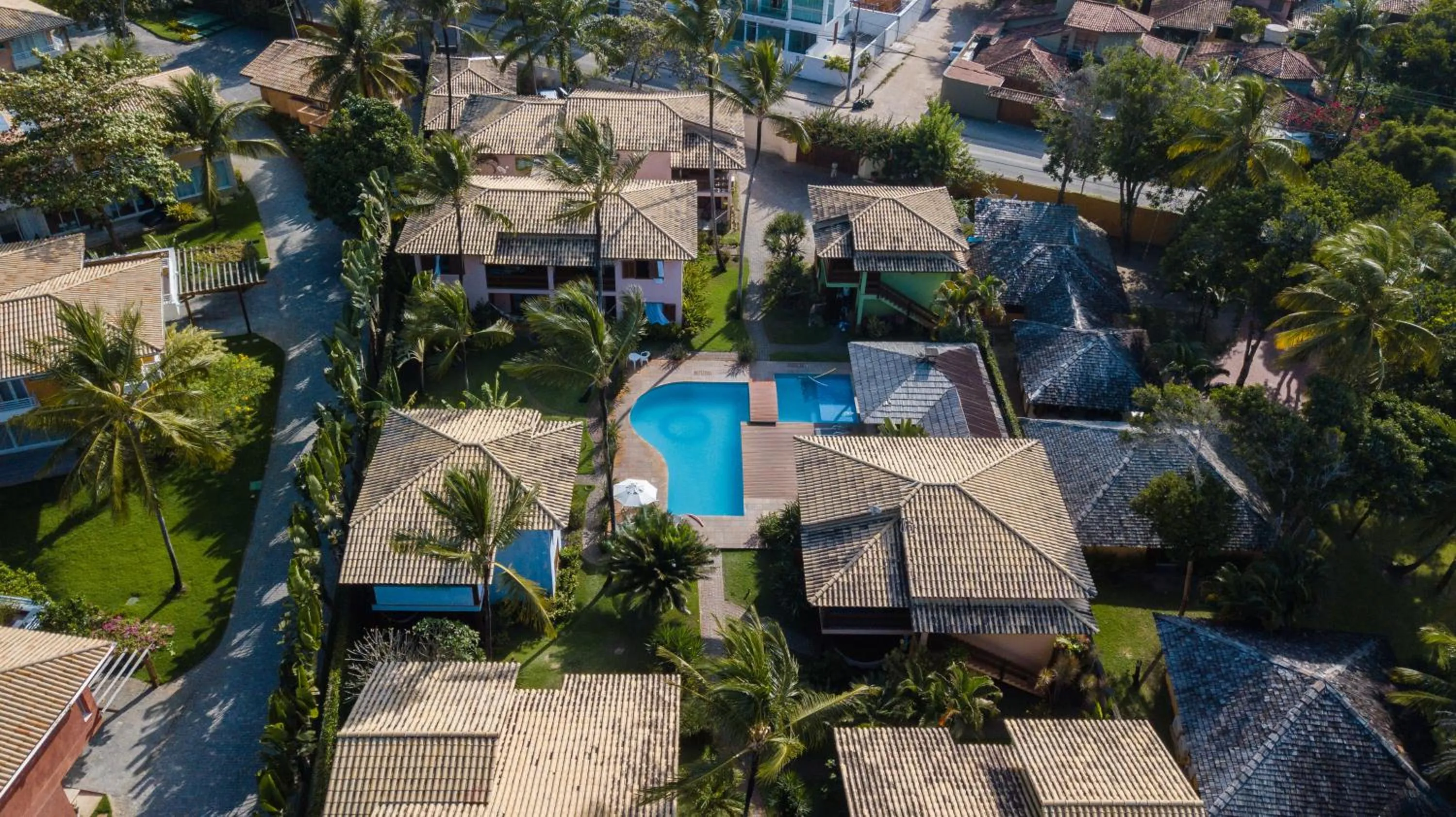 Bird's eye view in Casa Villa Cristian Pé na Areia