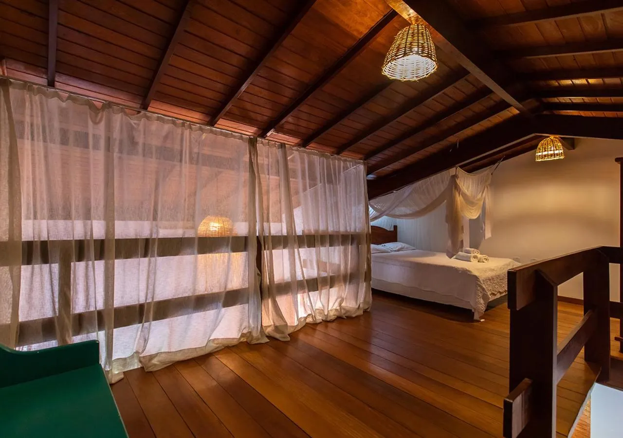 Photo of the whole room, Bed in Casa Villa Cristian Pé na Areia