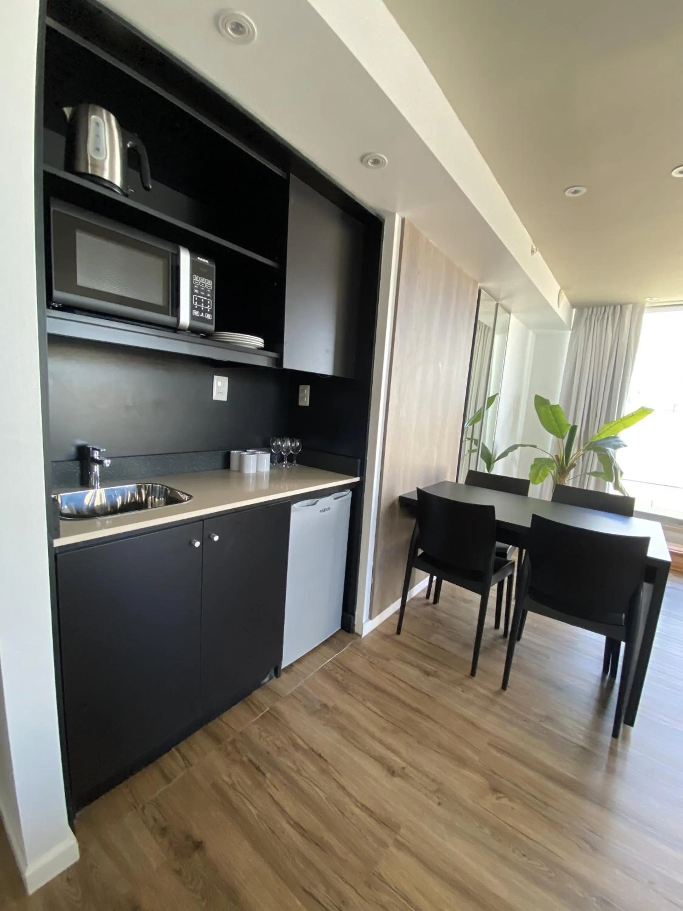 Kitchen or kitchenette in Hotel Ciudadano Suites