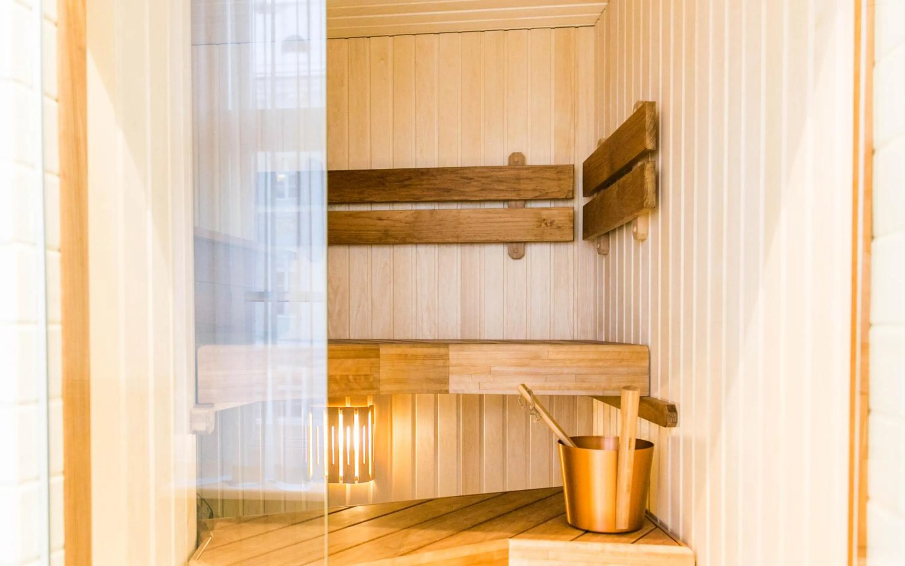 Sauna in Antonius Boutique Hotel