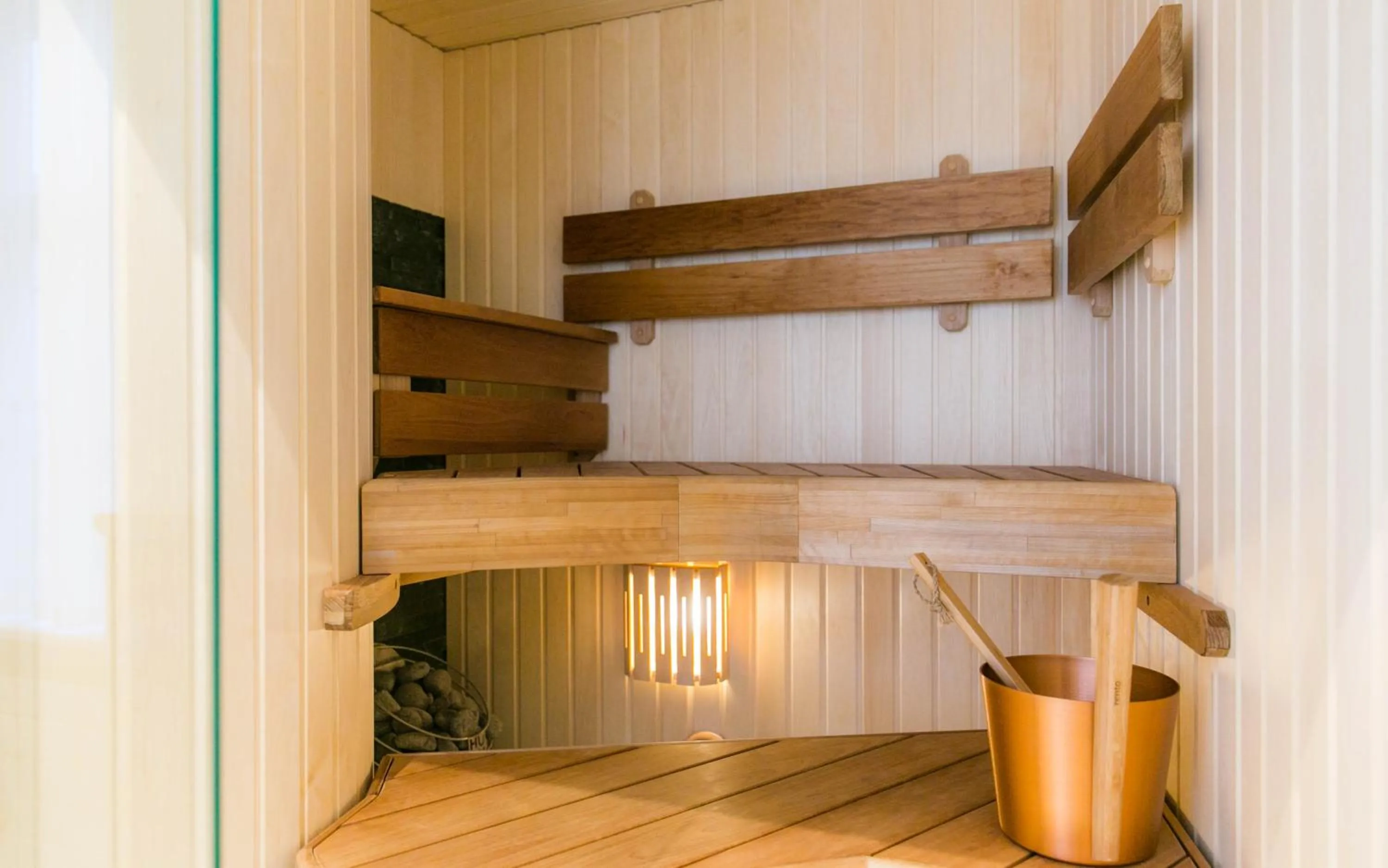 Sauna in Antonius Boutique Hotel