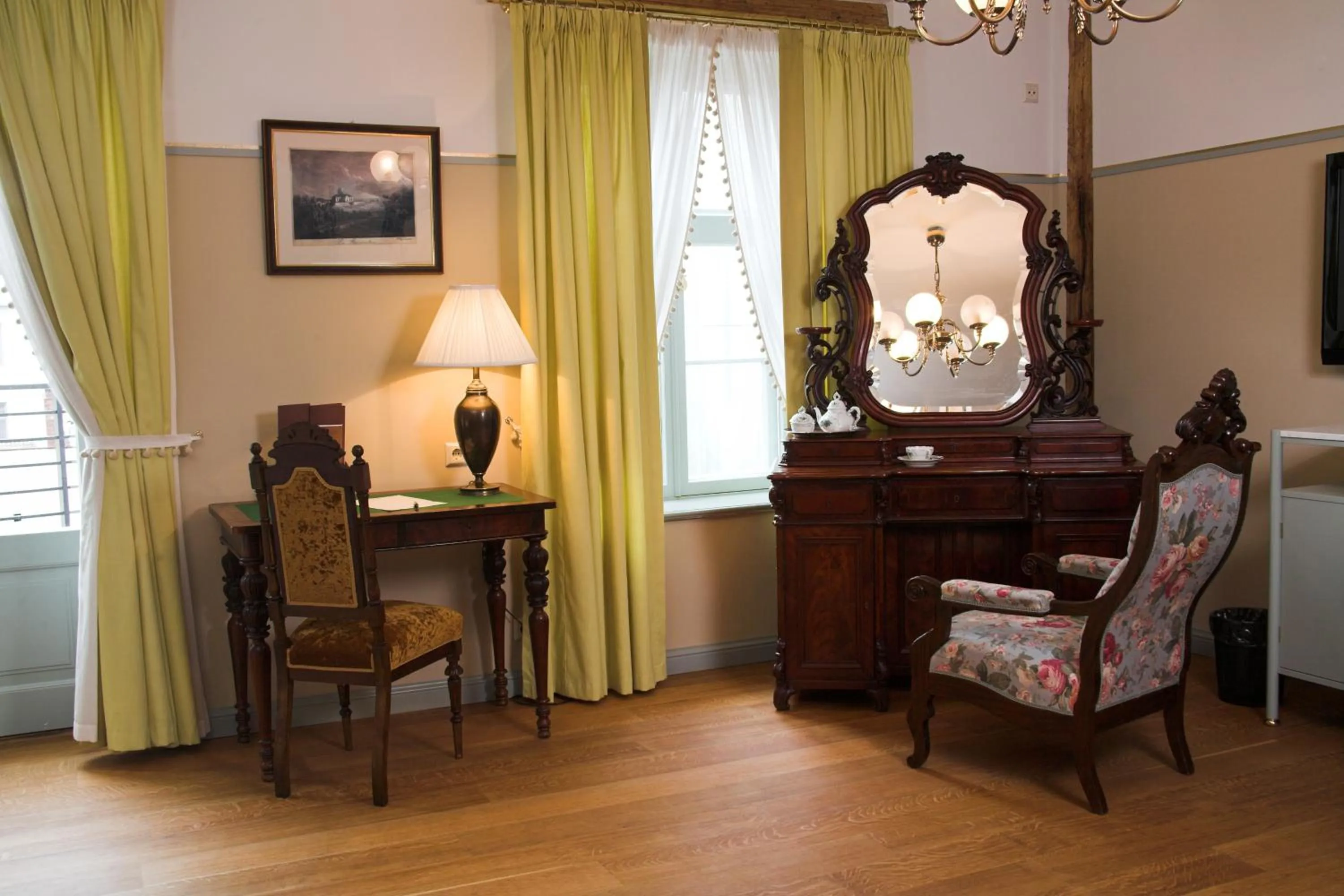 Seating area in Antonius Boutique Hotel