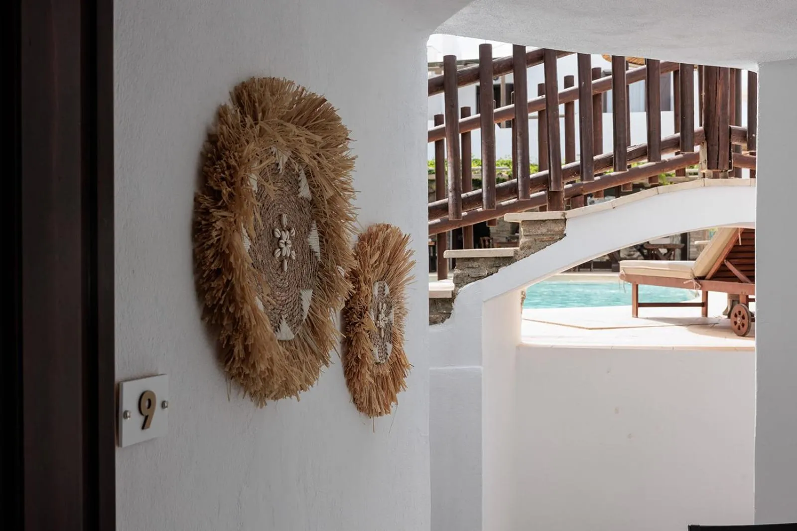 Decorative detail in Anemomilos Beach hotel