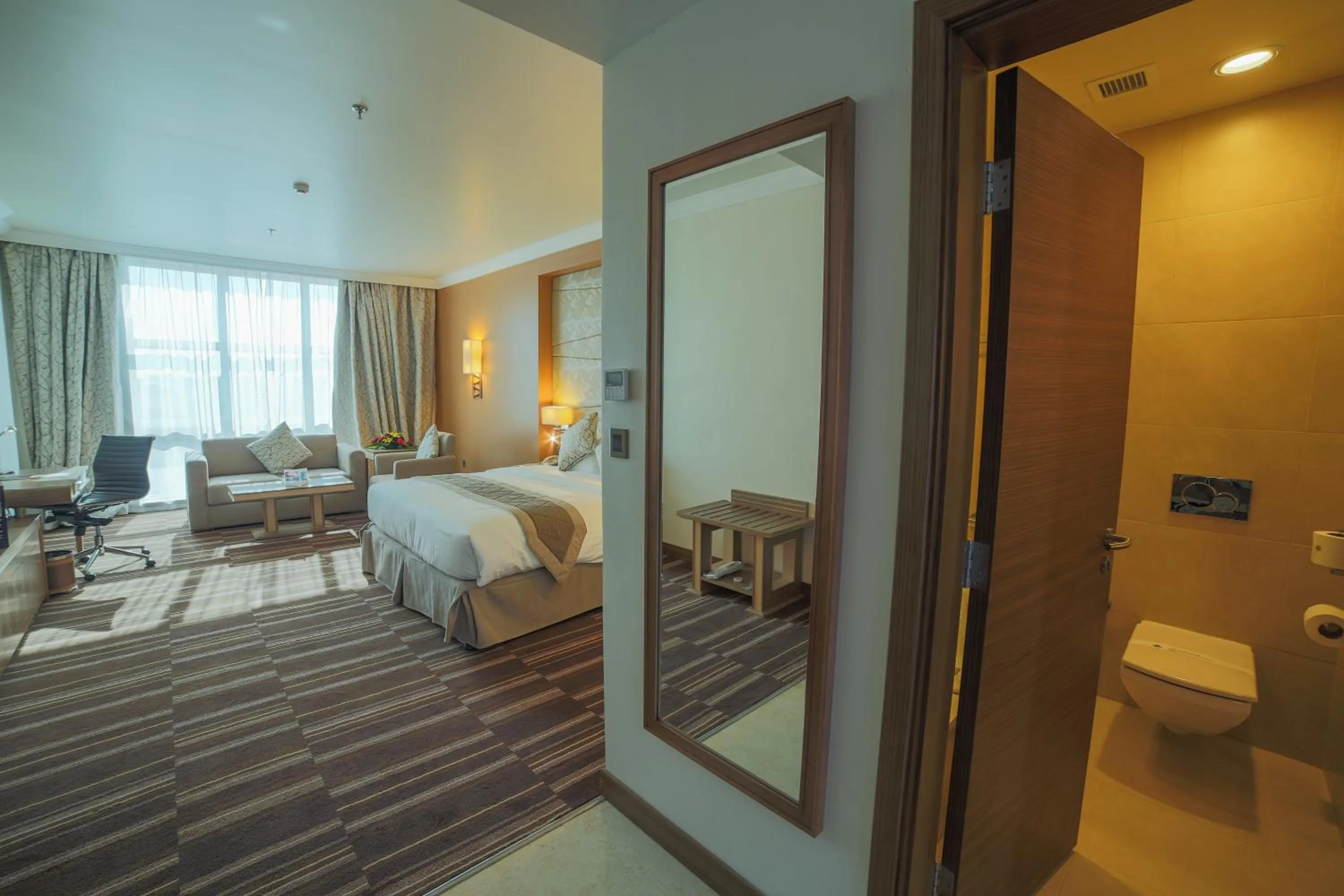 View (from property/room), Bed in Golden Tulip Hotel Buraidah Al Qassim