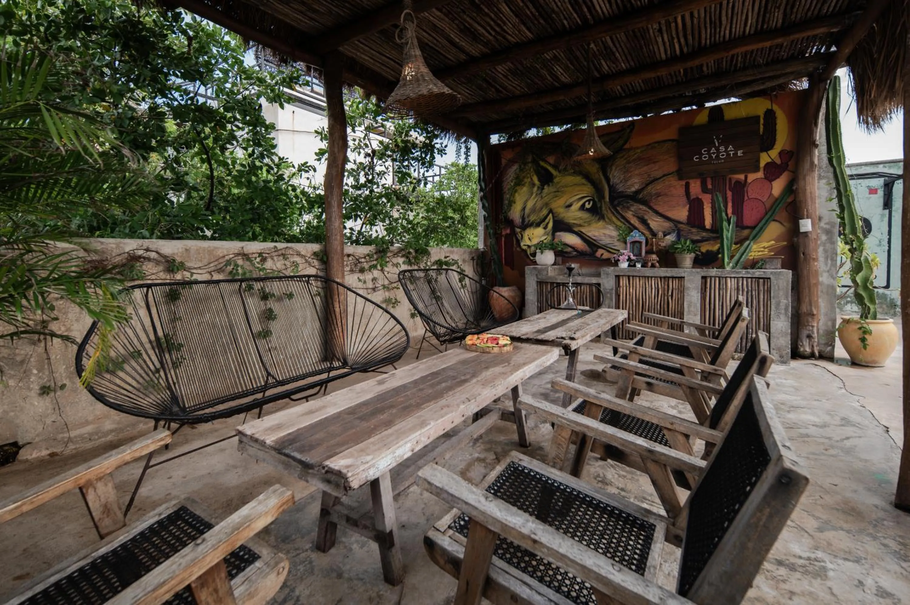 Dining area in Casa Coyote Tulum