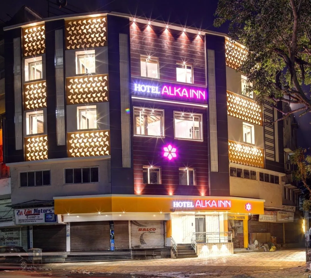 Property building in Hotel Alka Inn