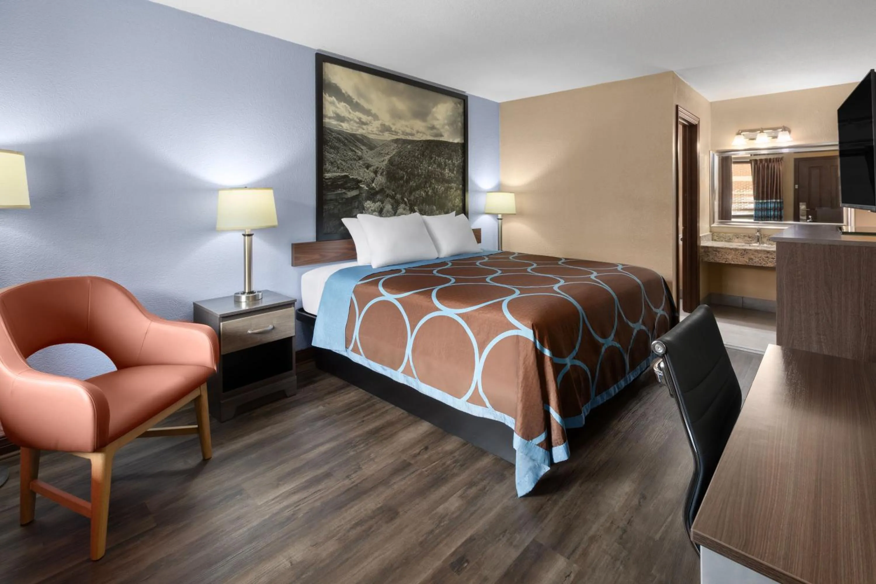 Guests, Bed in Super 8 by Wyndham Bridgeport/Clarksburg Area