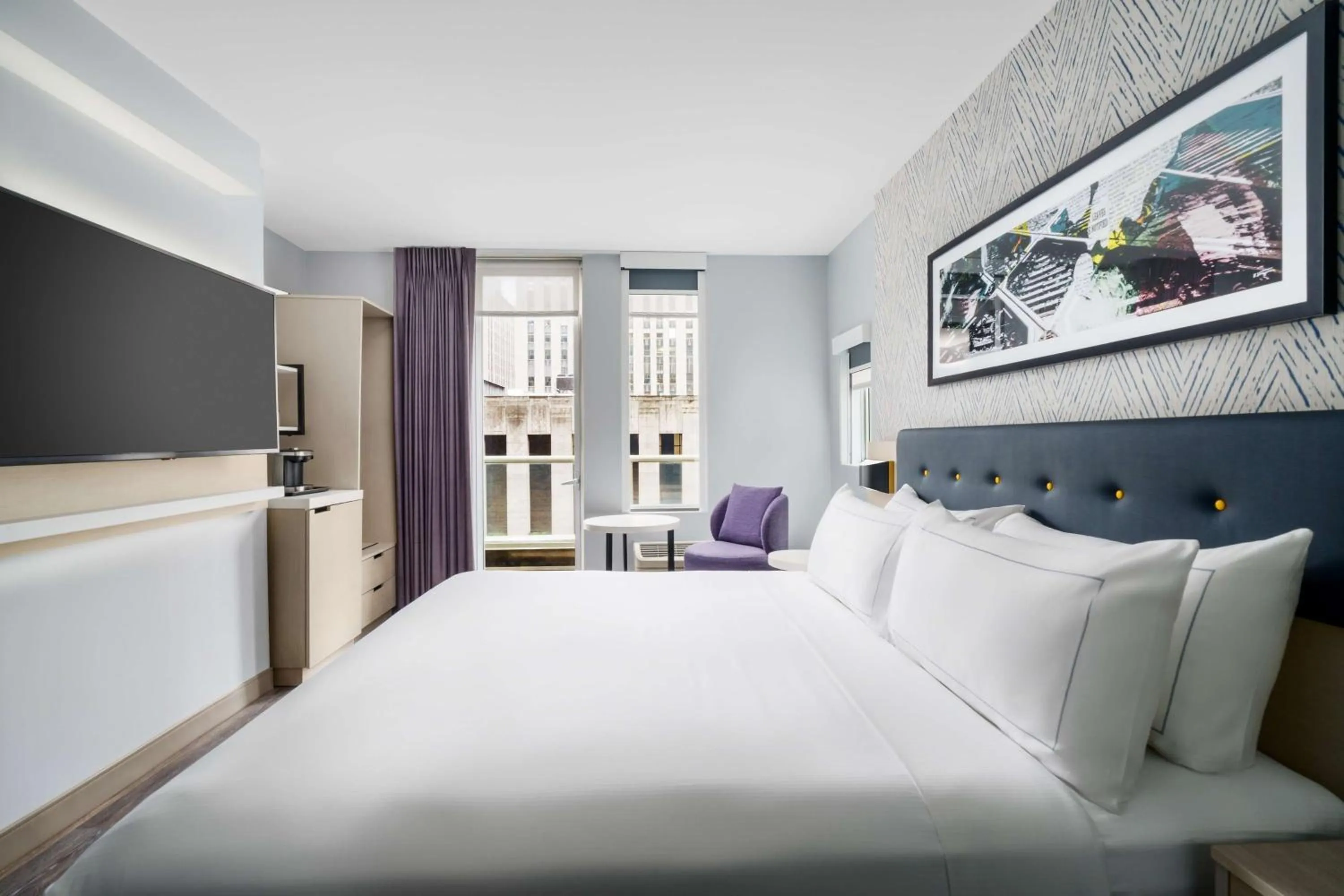 Bed in DoubleTree by Hilton New York Midtown Fifth Ave