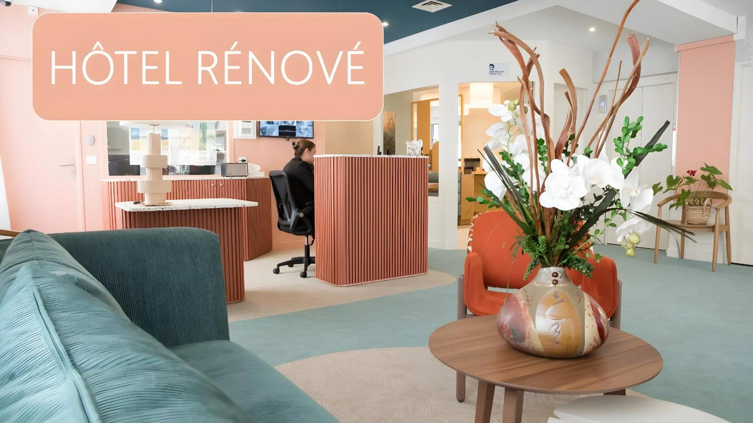 Lobby or reception in Kyriad Villefranche Sur Saone Porte du Beaujolais -Rénové-