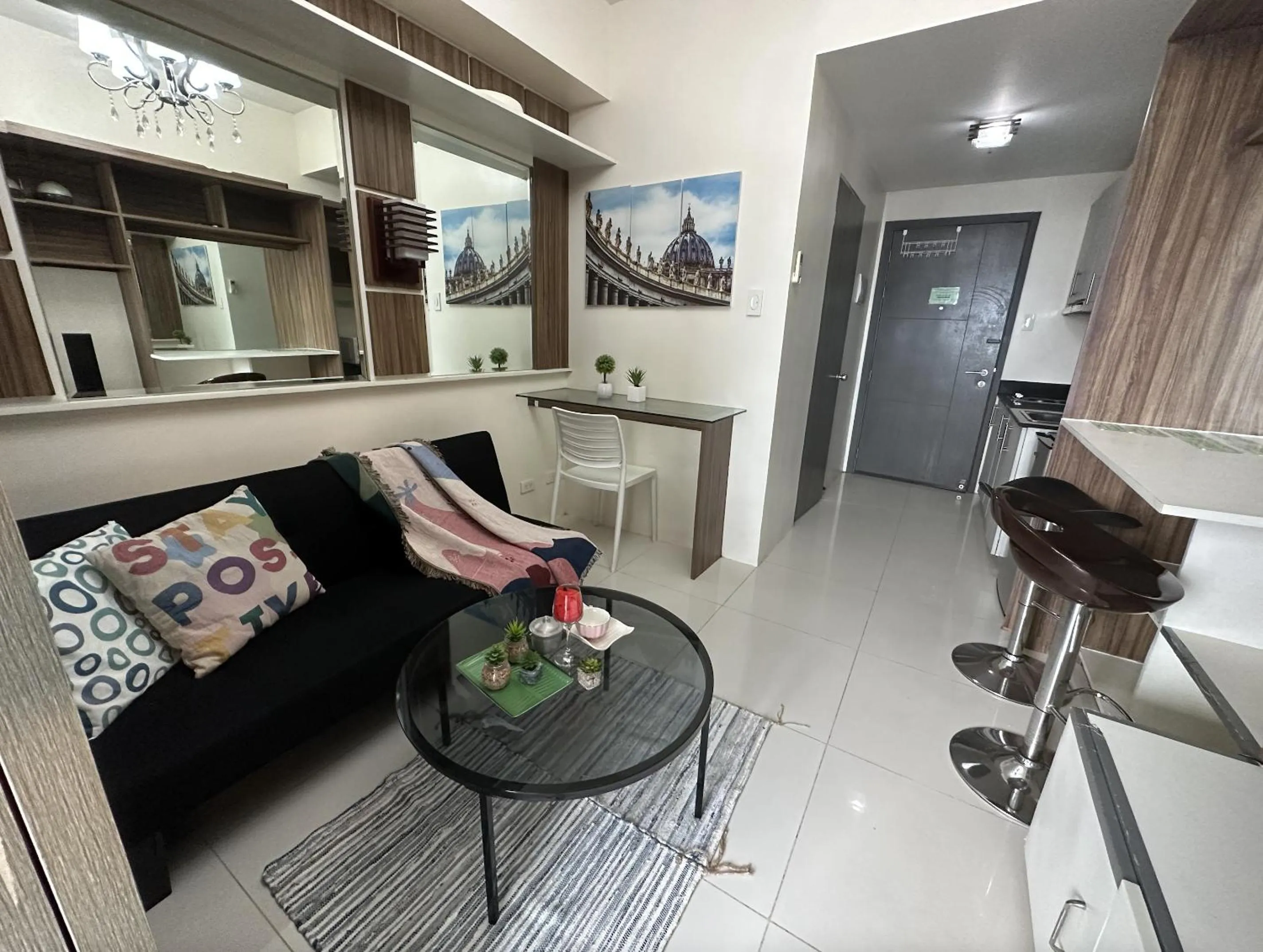 TV and multimedia, Seating Area in Green Residences Stays by PBYY