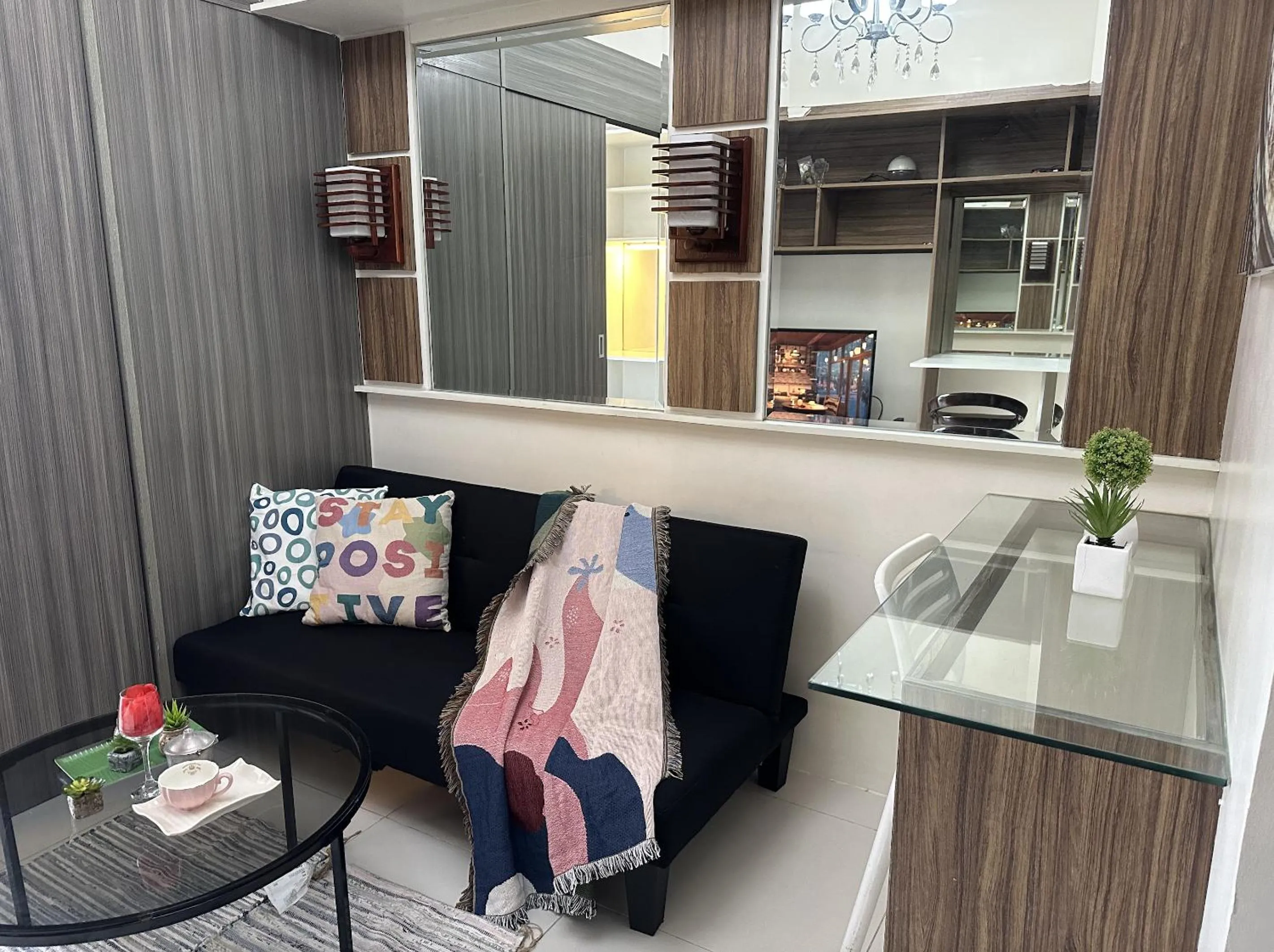 Living room in Green Residences Stays by PBYY