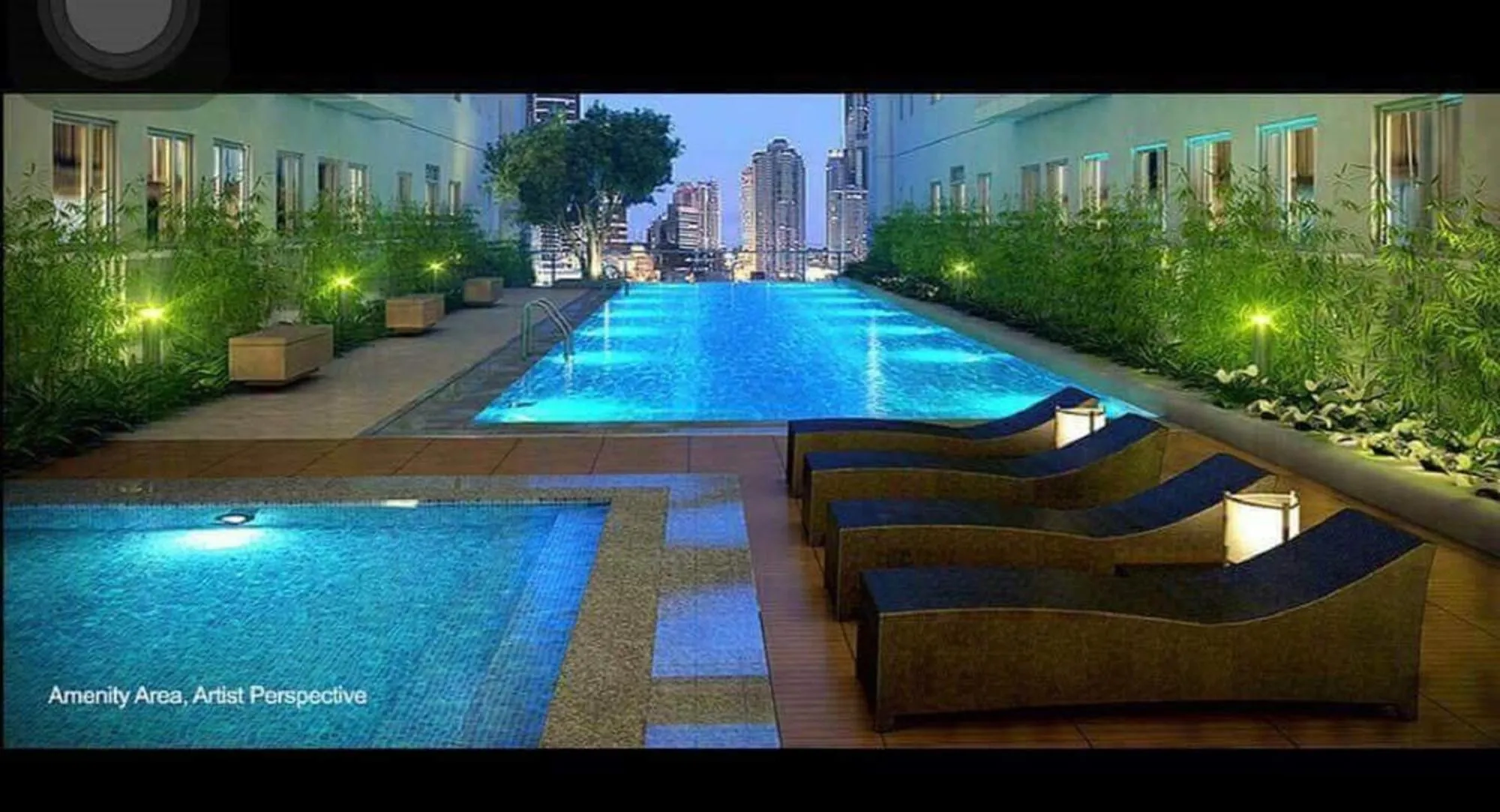 Swimming Pool in Green Residences Stays by PBYY