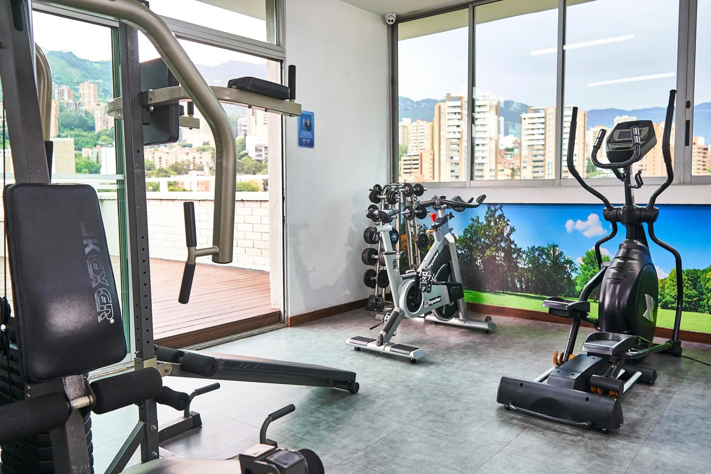 Fitness centre/facilities in Hotel Poblado Alejandria