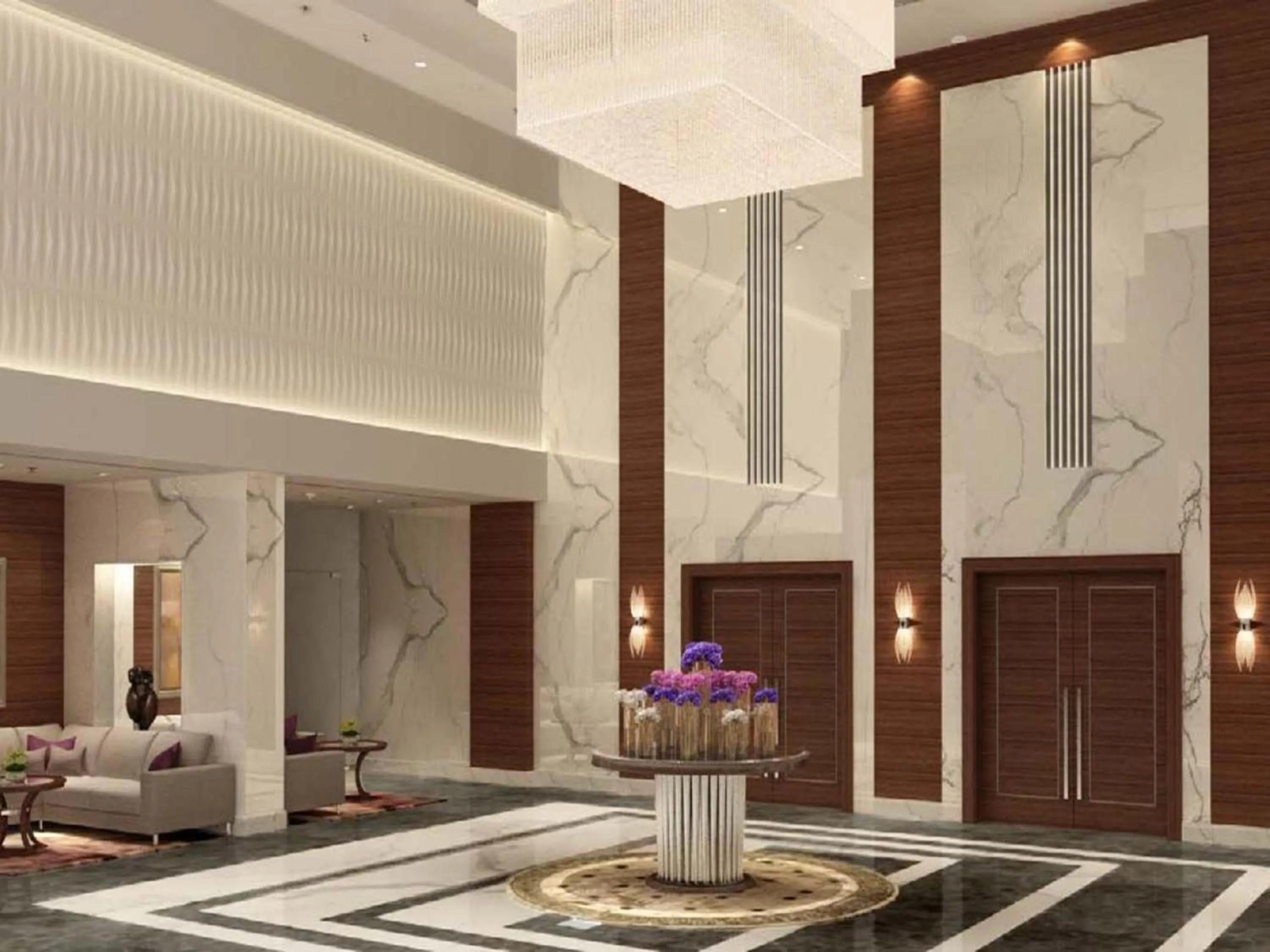 Lobby or reception in Singhania Sarovar Portico