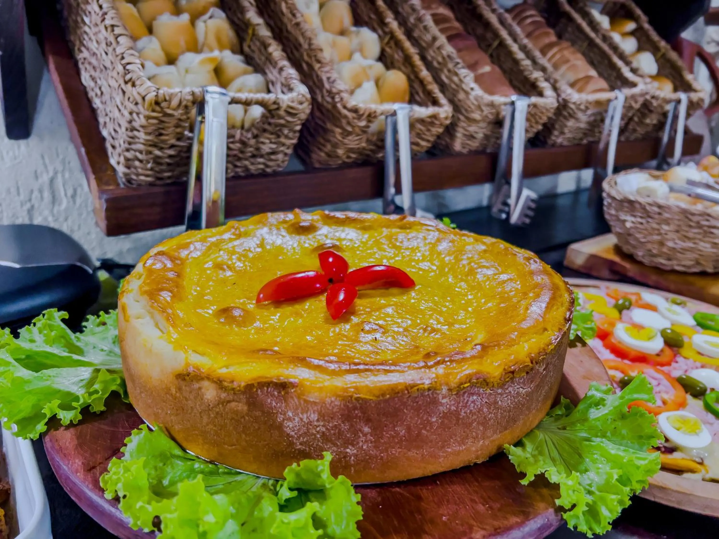 Buffet breakfast in Pousada Pérola do Porto