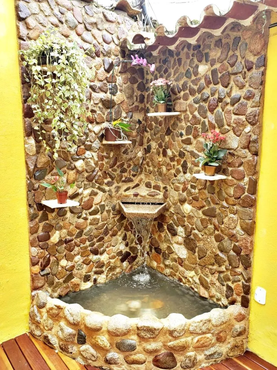 Garden view in Pousada Alecrim Dourado