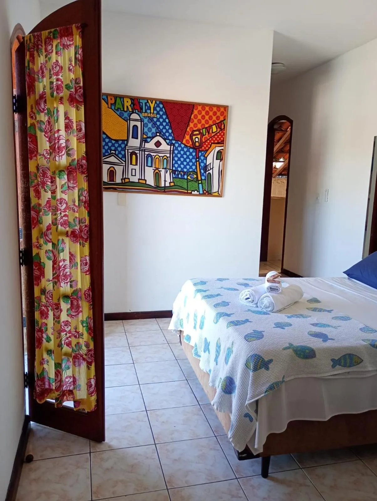 Bed in Pousada Alecrim Dourado