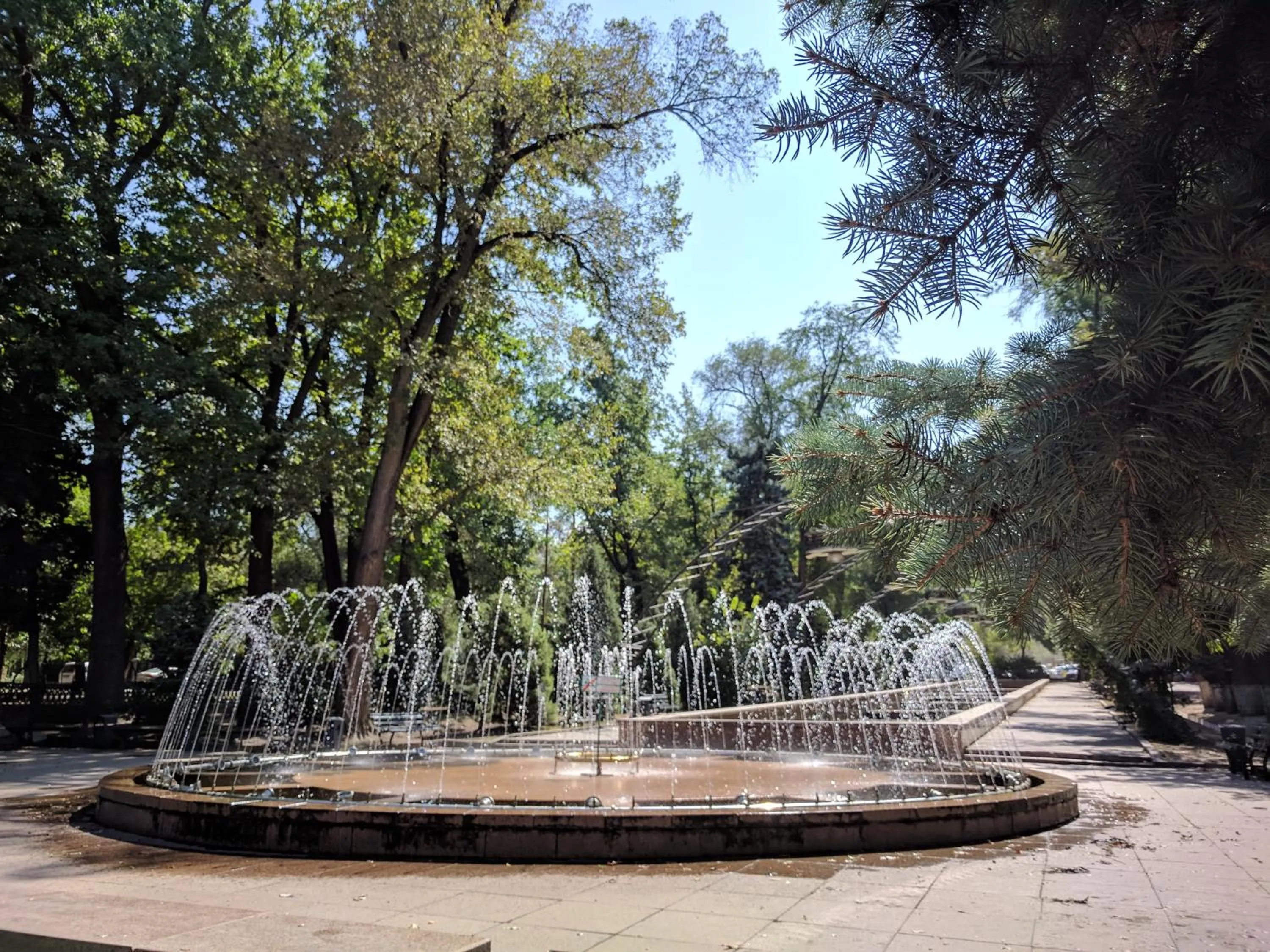 Quiet street view in Opera Apartments Almaty