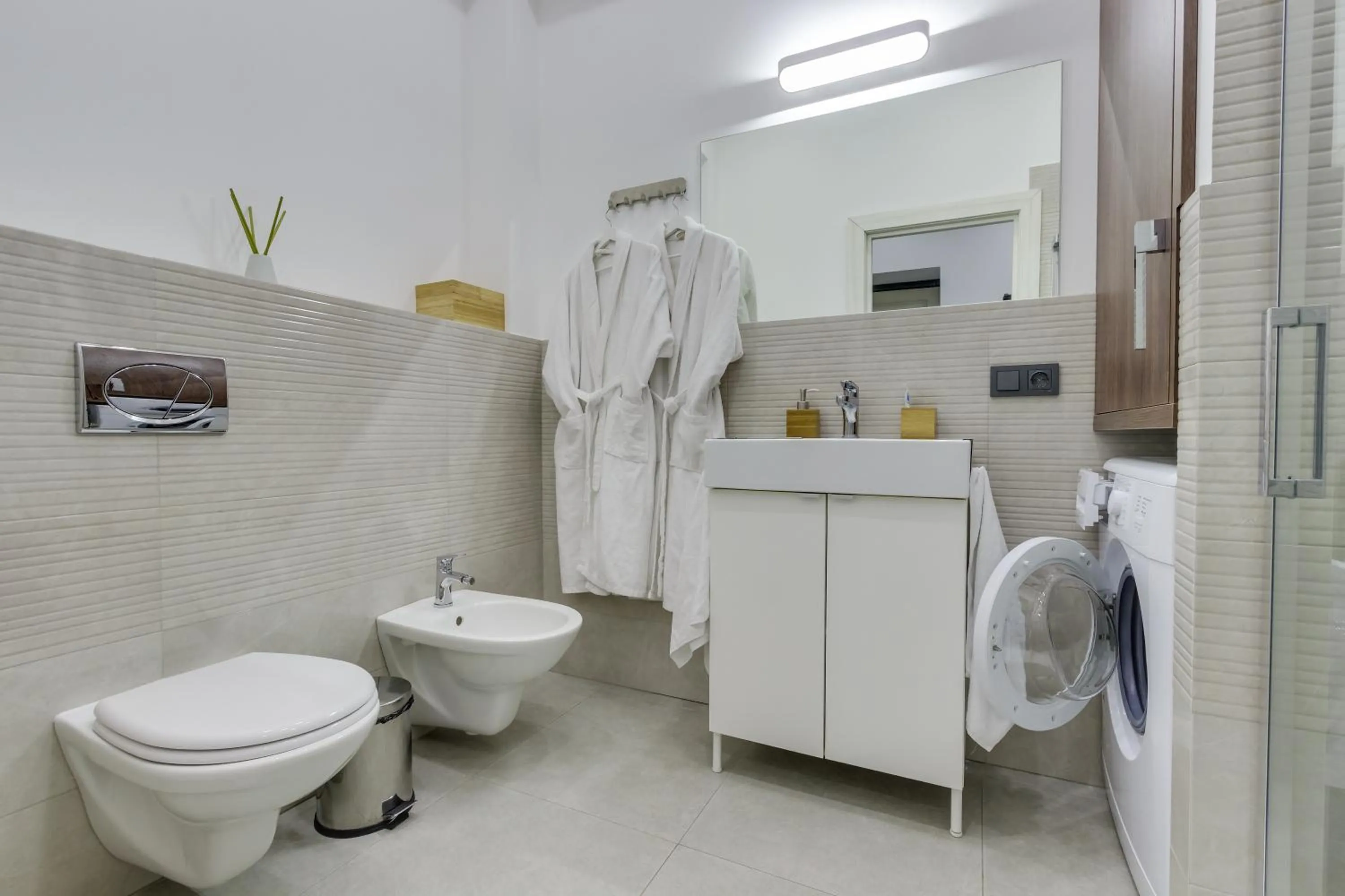 Bathroom in Opera Apartments Almaty