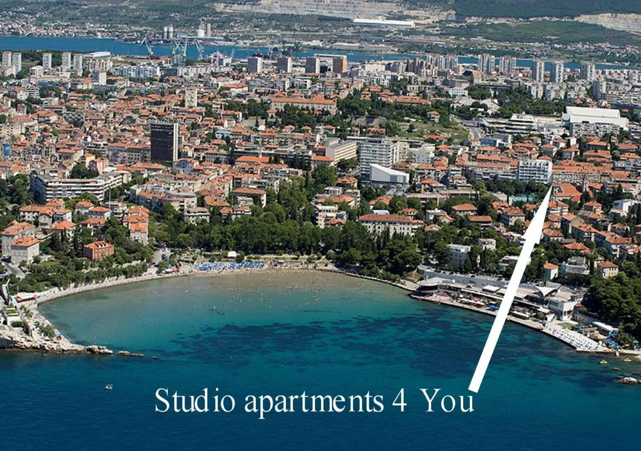 Bird's eye view in Studio Apartments 4 You in Split