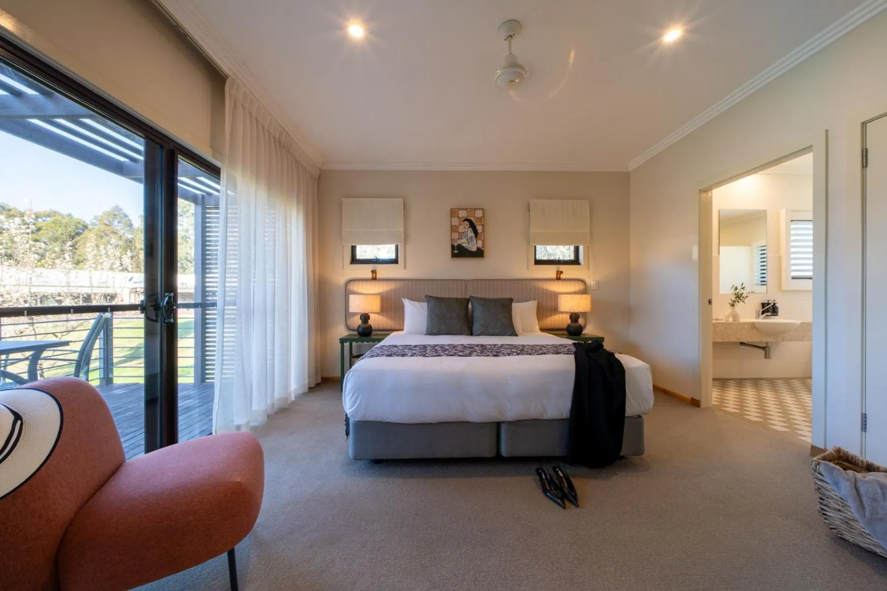 Bed in Hermitage Lodge