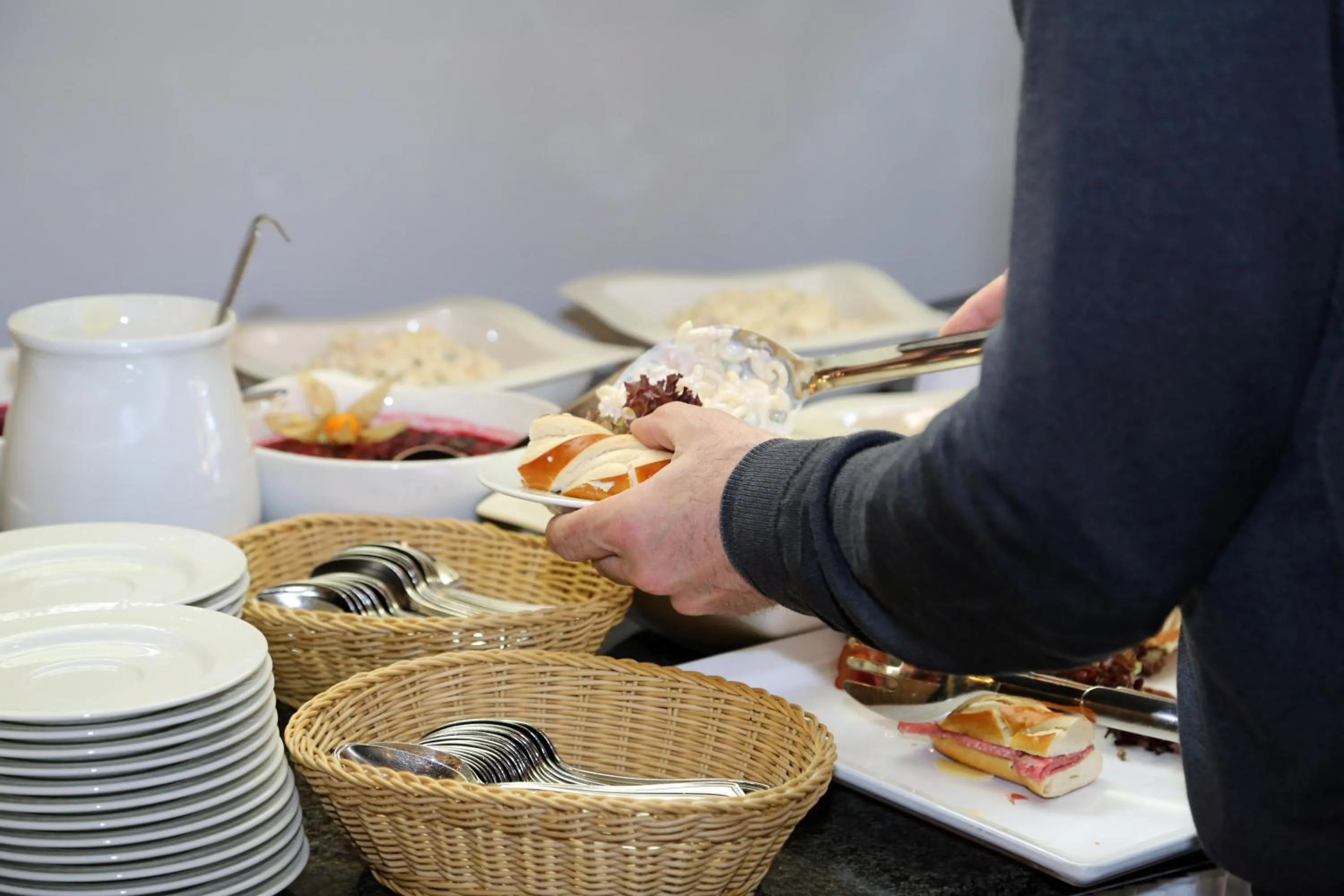Buffet breakfast in Hotel der Freiraum