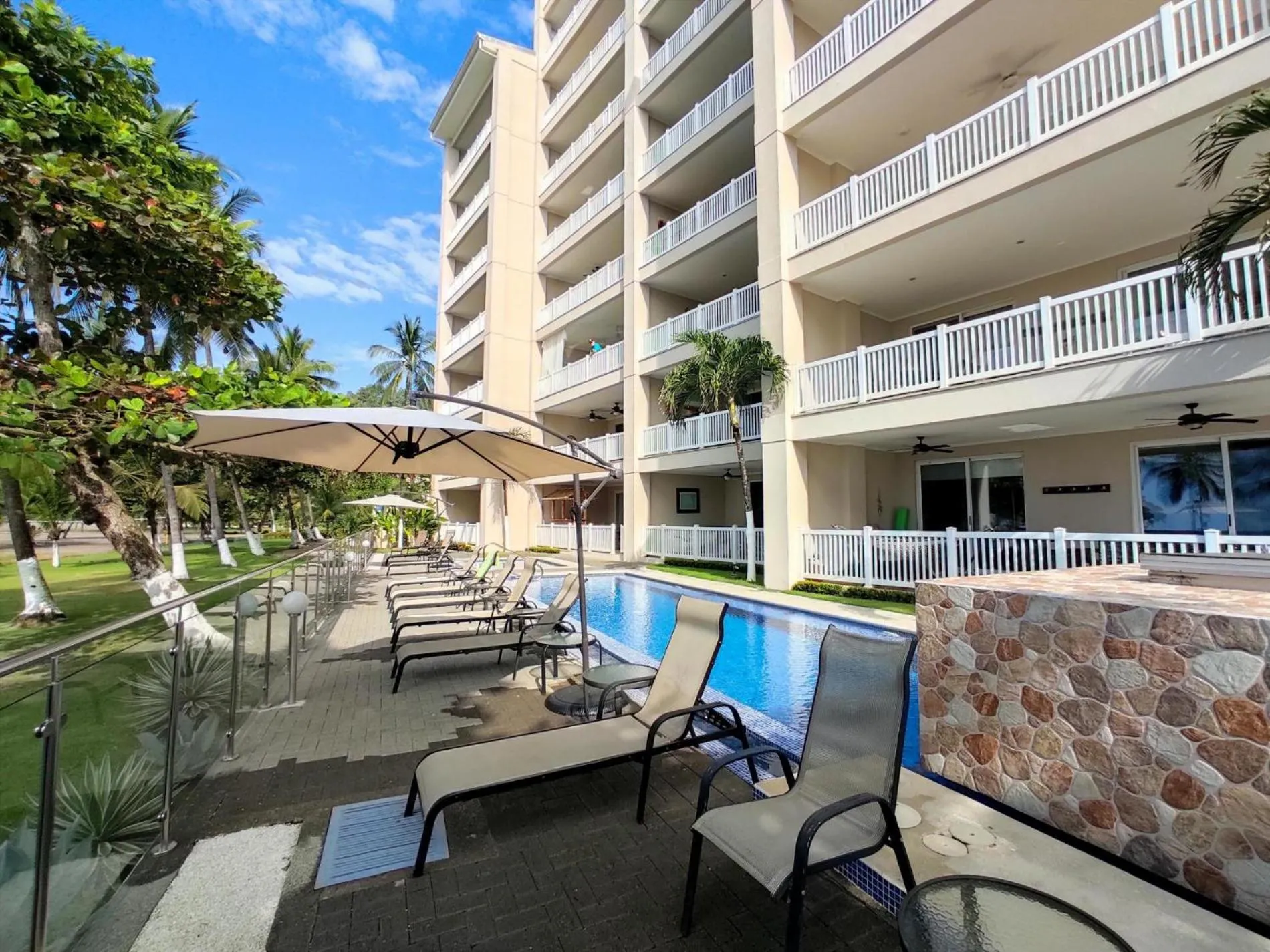 Floor plan in The Palms Jaco 1001 penthouse on the beach
