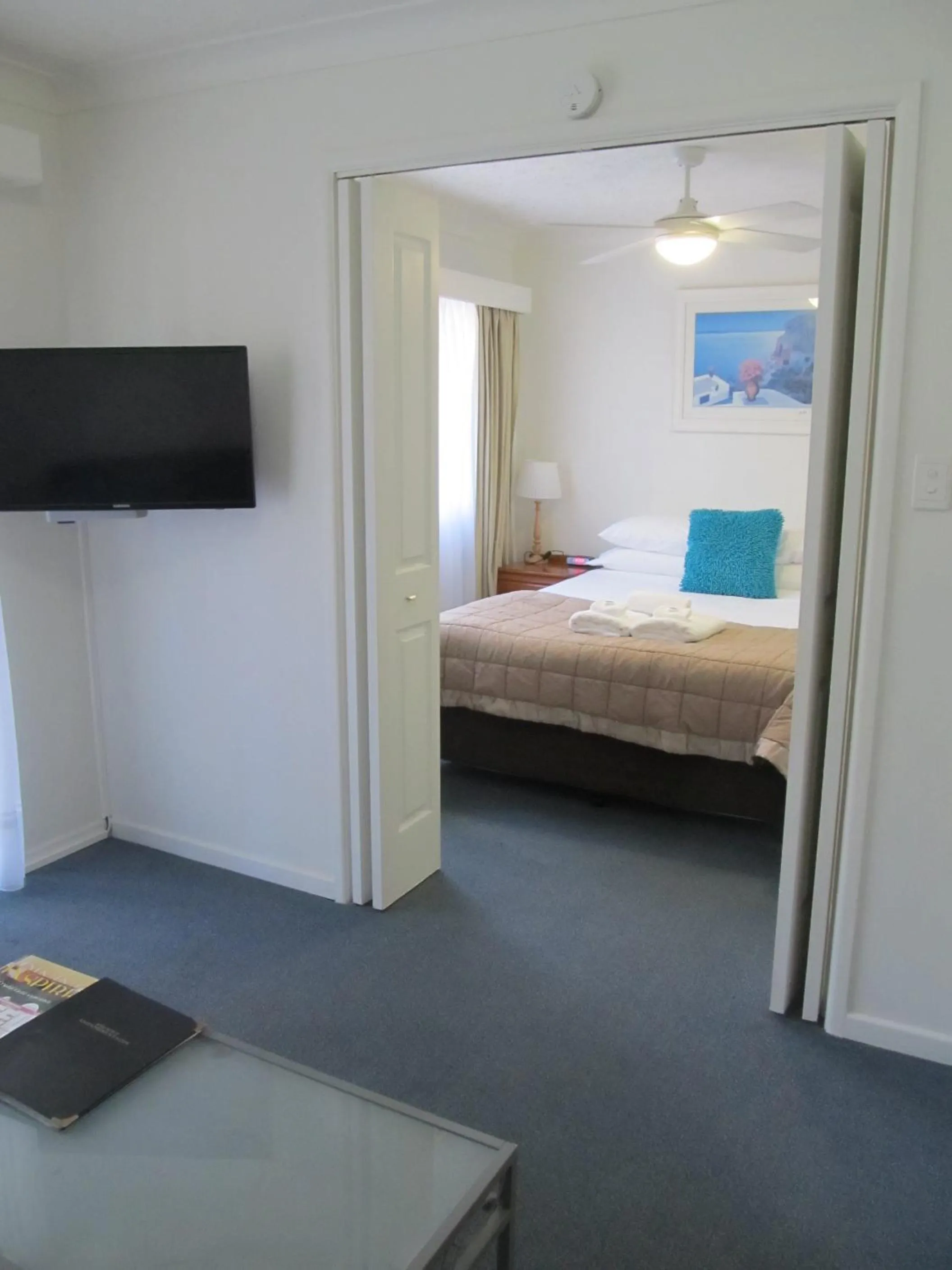 Decorative detail, Bed in Costa D'Ora Holiday Apartments