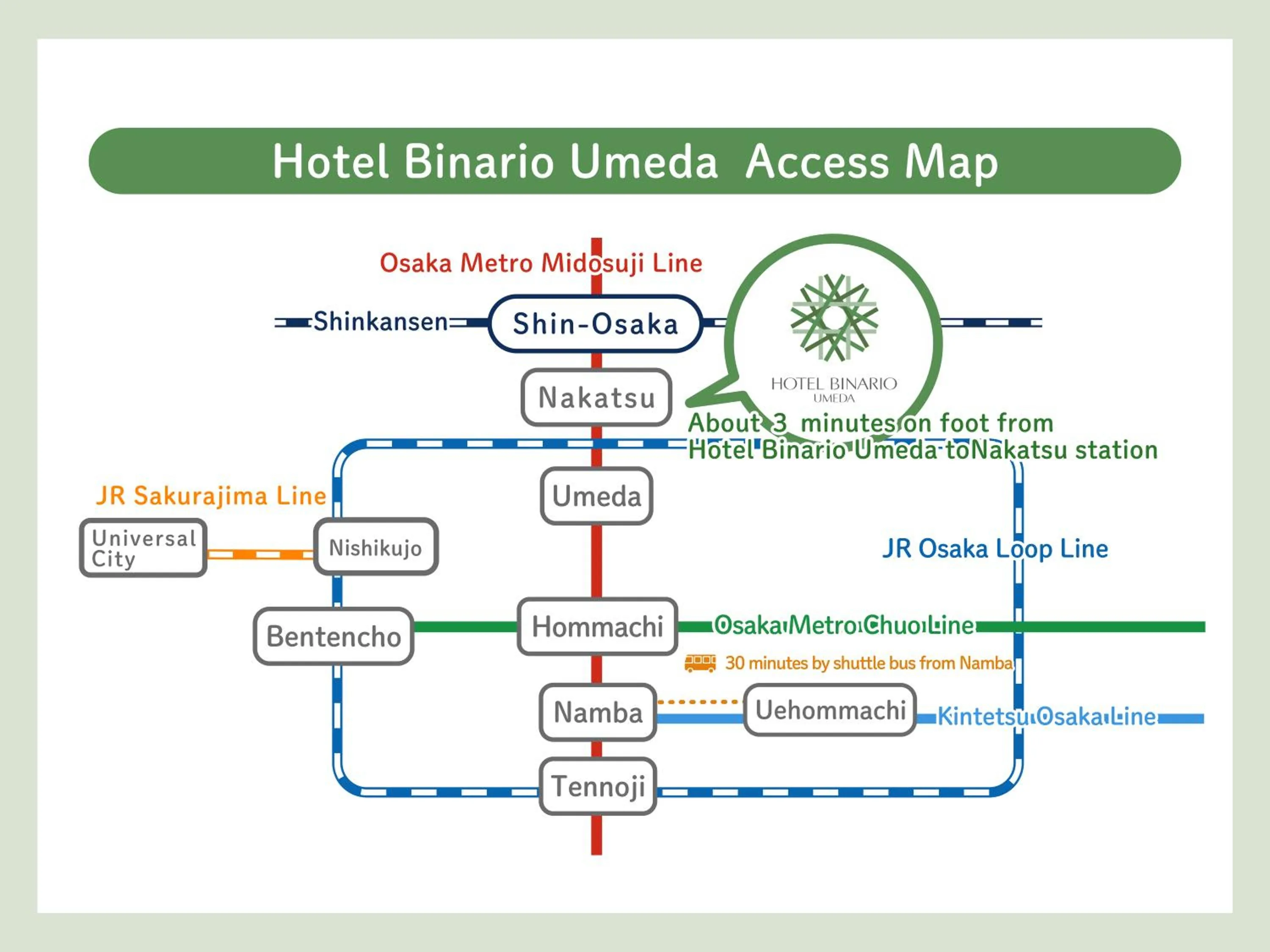 Off site in Hotel Binario Umeda