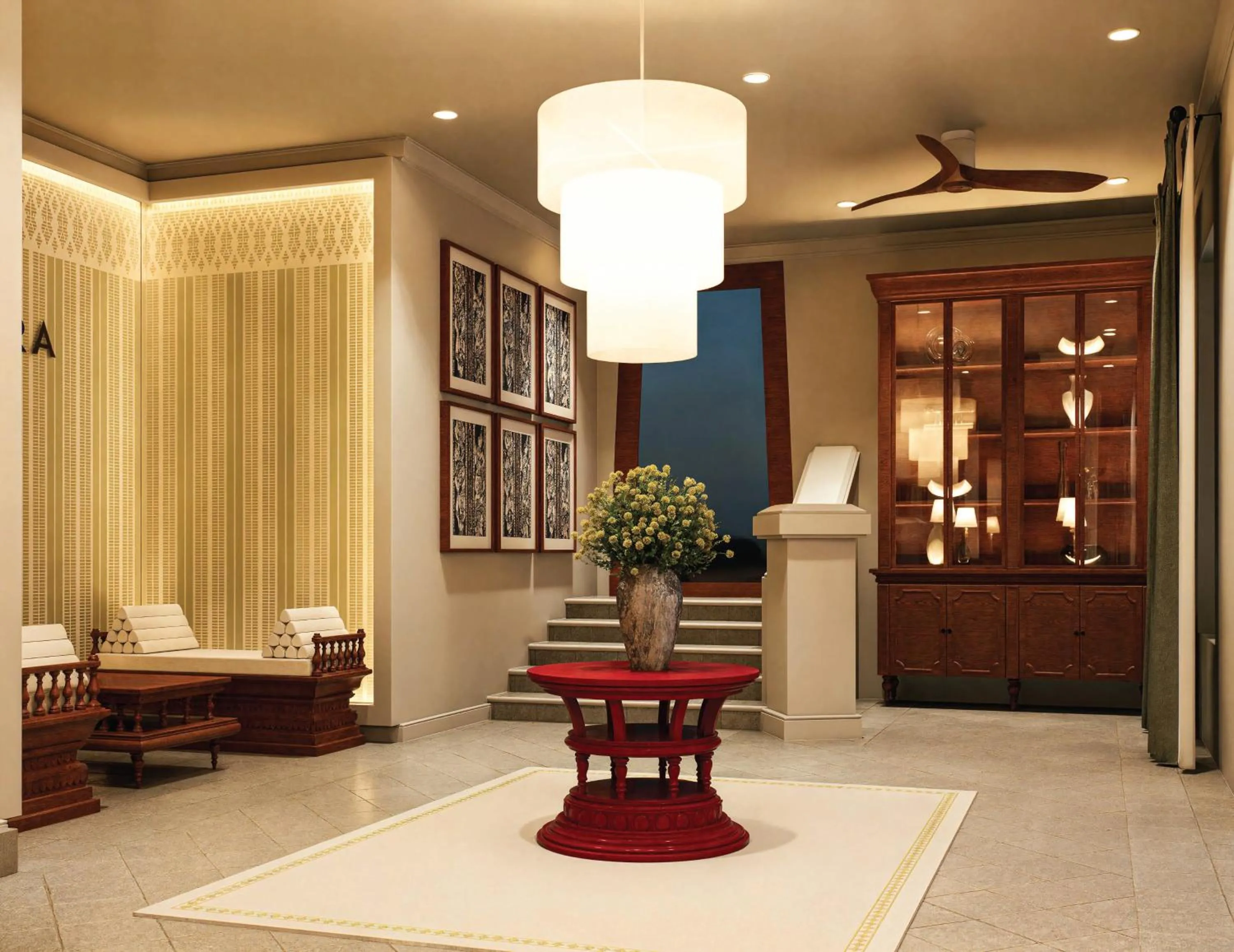 Lobby or reception in Hotel Kiridara Luang Prabang