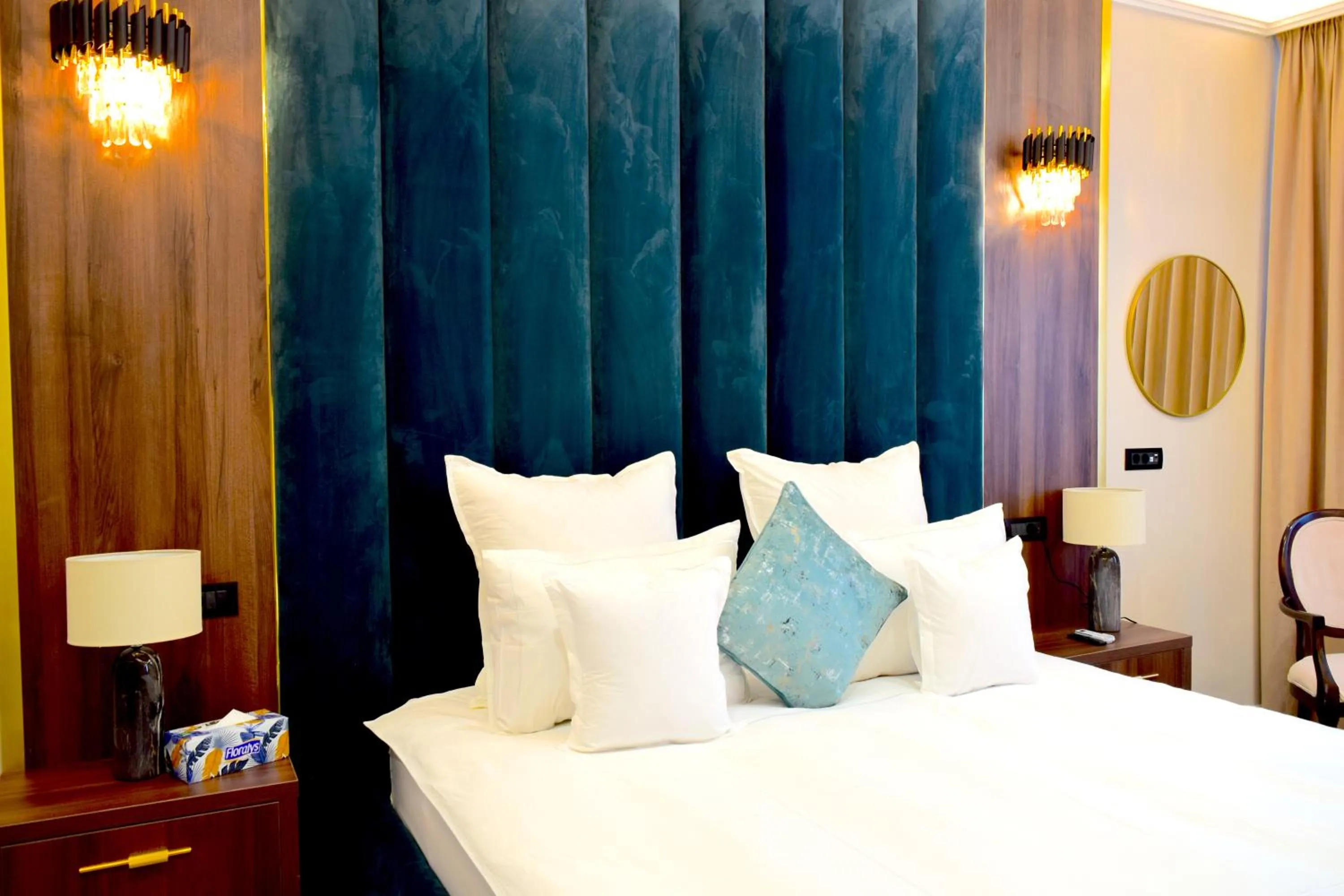 Bed in Hotel 5 Continents