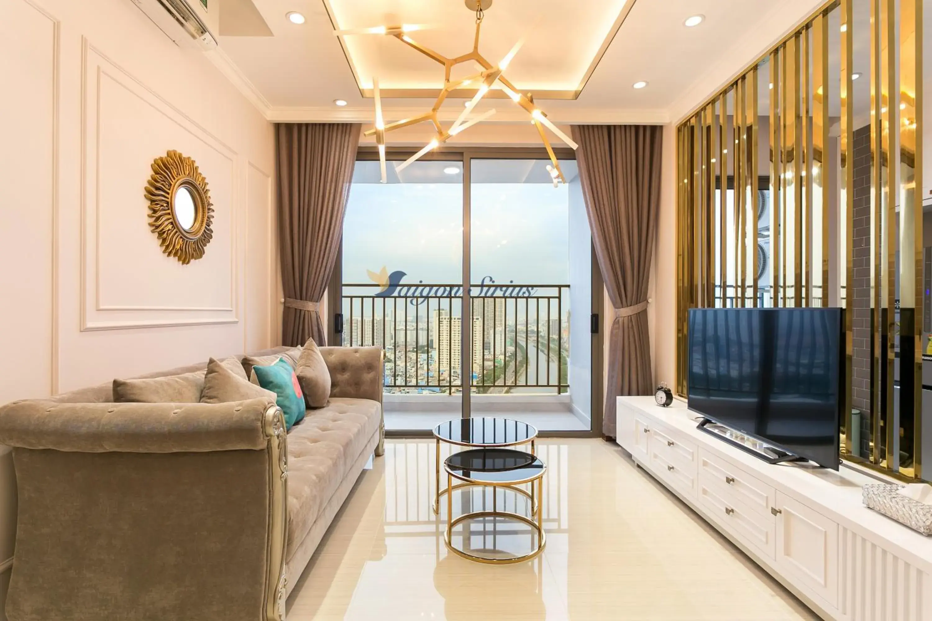 Three-Bedroom Apartment with Balcony and River View in Saigon Sirius Three-Bedroom Apartment with Balcony and River View in Saigon Sirius